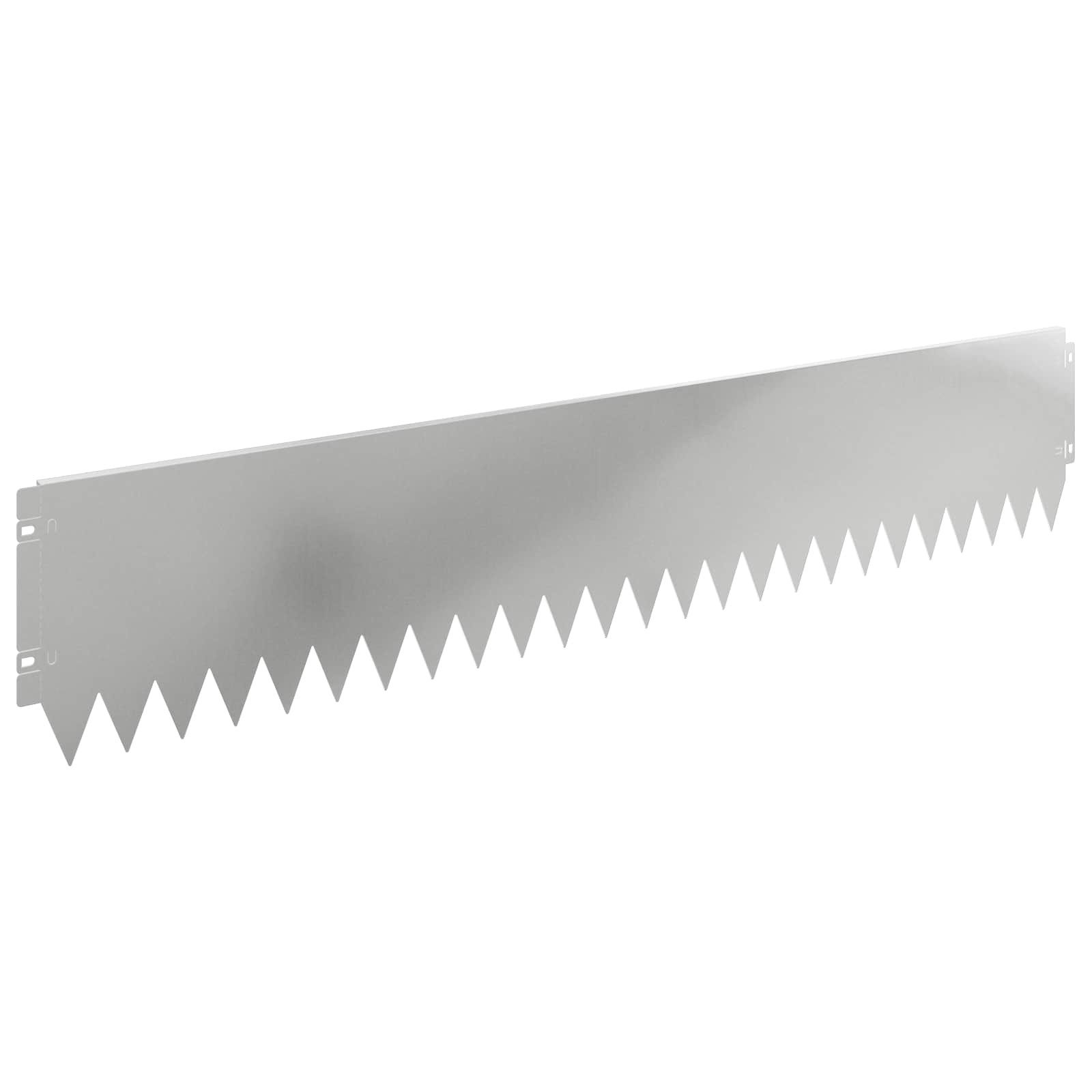 Beetumrandung Raseneinfassung 20 pcs 103 x 20 cm Stahl Silber