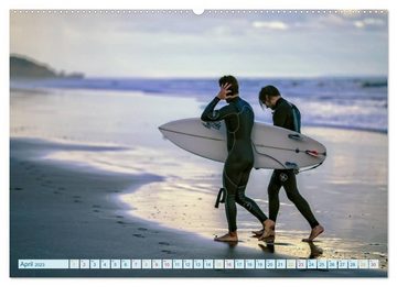 CALVENDO Wandkalender Surfen - so cool (Premium, hochwertiger DIN A2 Wandkalender 2023, Kunstdruck in Hochglanz)