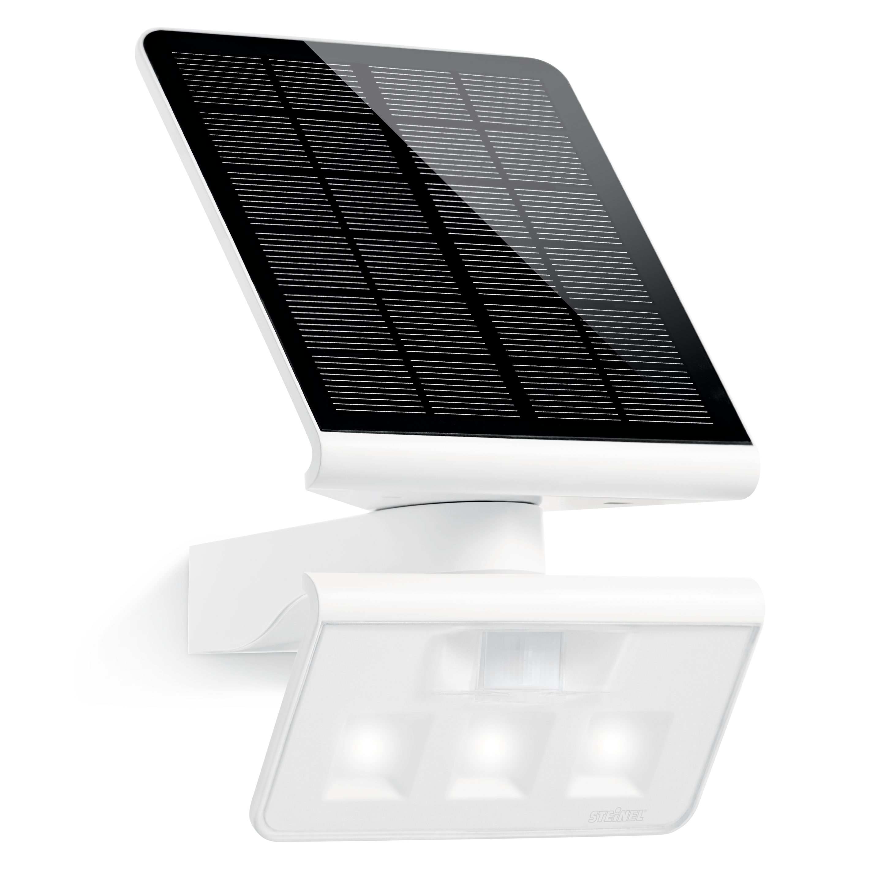 steinel LED Solarleuchte XSolar L-S ONE, LED fest integriert, Warmweiß, Nachtlichtfunktion, mit Bewegungsmelder, Weiß
