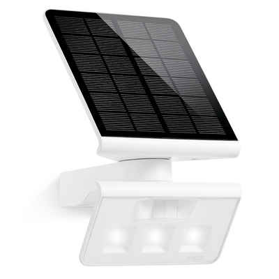 steinel LED Solarleuchte XSolar L-S ONE weiß mit Bewegungsmelder, LED fest integriert, Warmweiß, integrierter Dämmerungssensor, Nachtlichtfunktion, intelligent geregelte Leuchtdauer (10-30 Sekunden)
