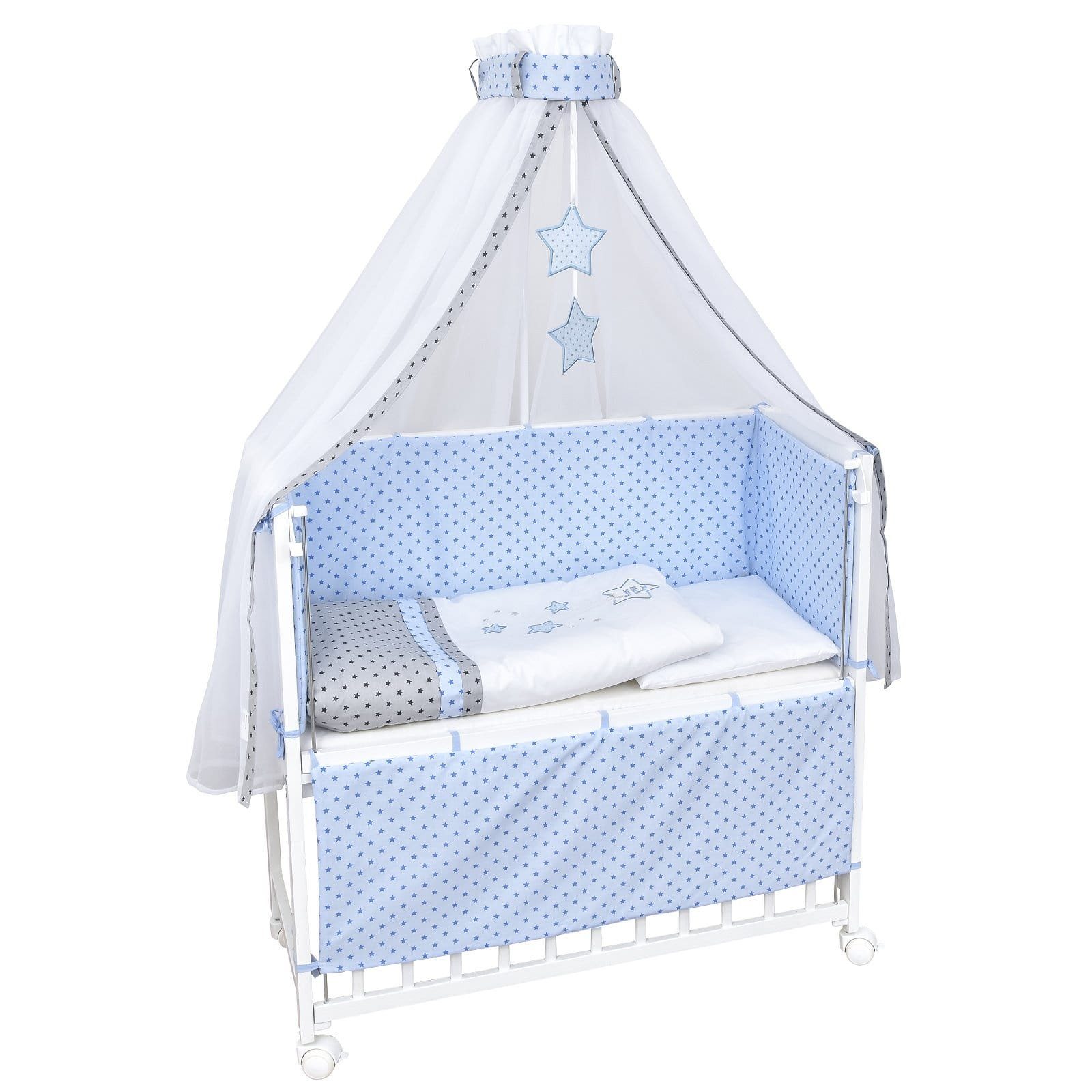 Beistellbett Babybett Magic Stars Blau