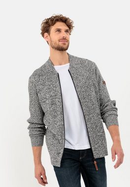 camel active Cardigan aus einem soften Baumwollmix Markenlabel