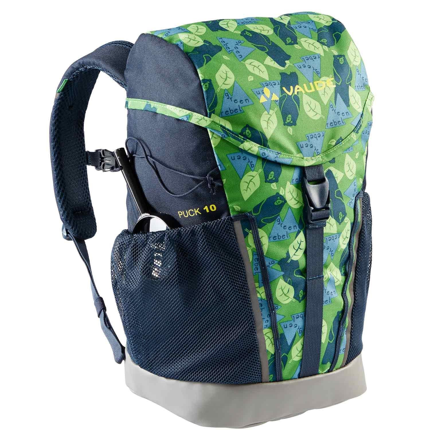 VAUDE Kinderrucksack Vaude Kinderrucksack Puck 10 parrot green/eclipse (Stück, 1-tlg., Stück), Kinderrucksack