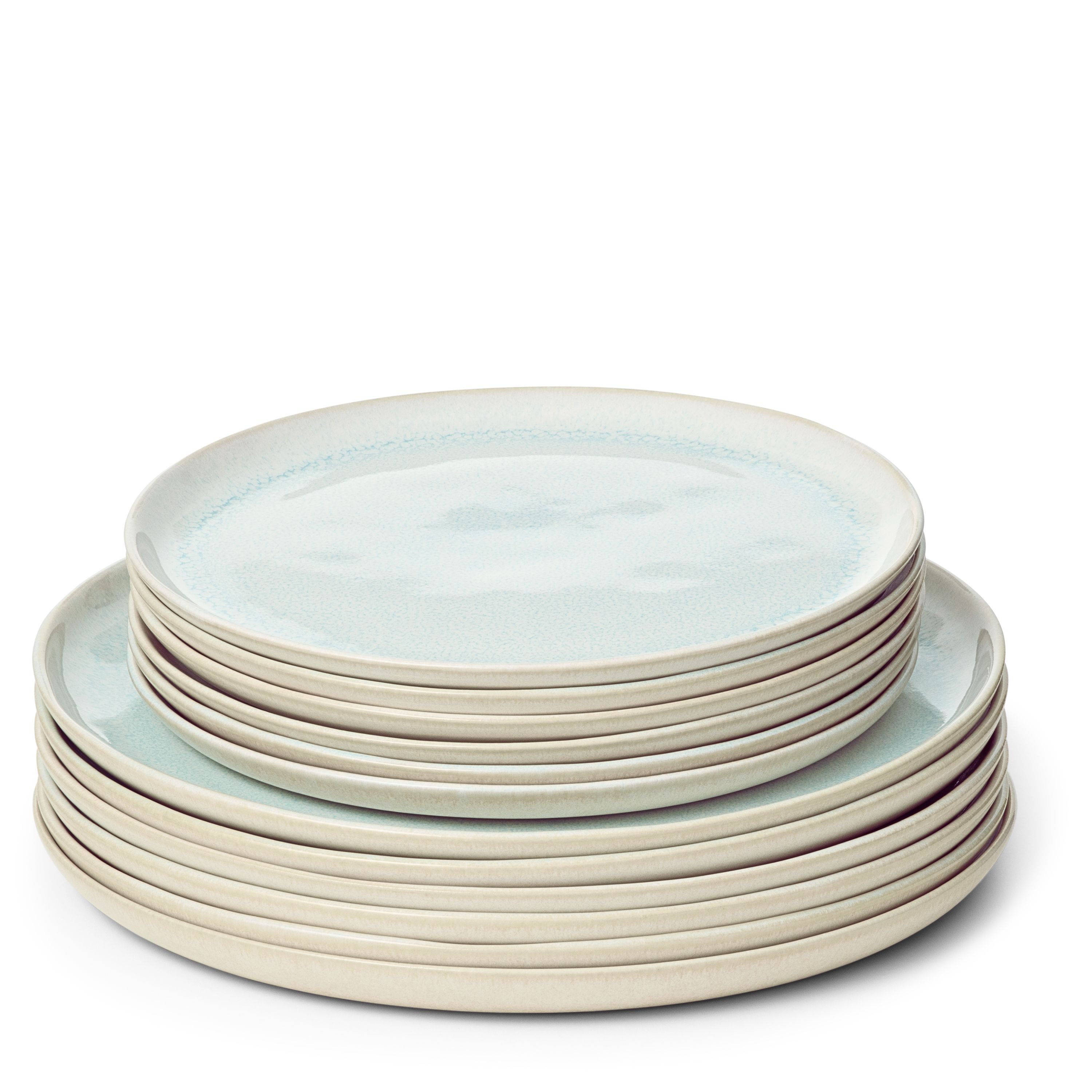 Teller-Set Handgefertigt