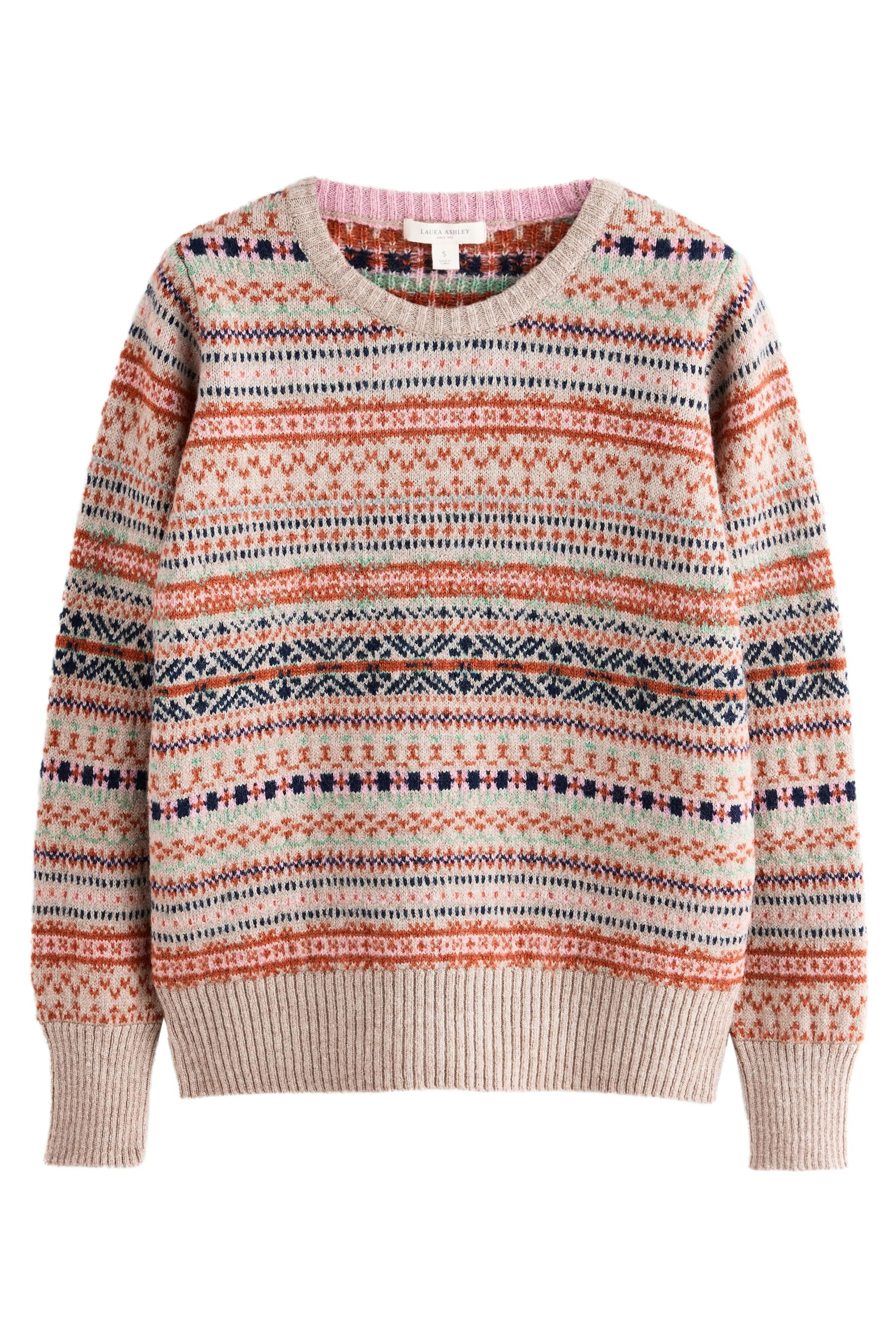 LAURA ASHLEY Norwegerpullover Laura Ashley Rundhalspullover mit Fairisle-Mu günstig online kaufen