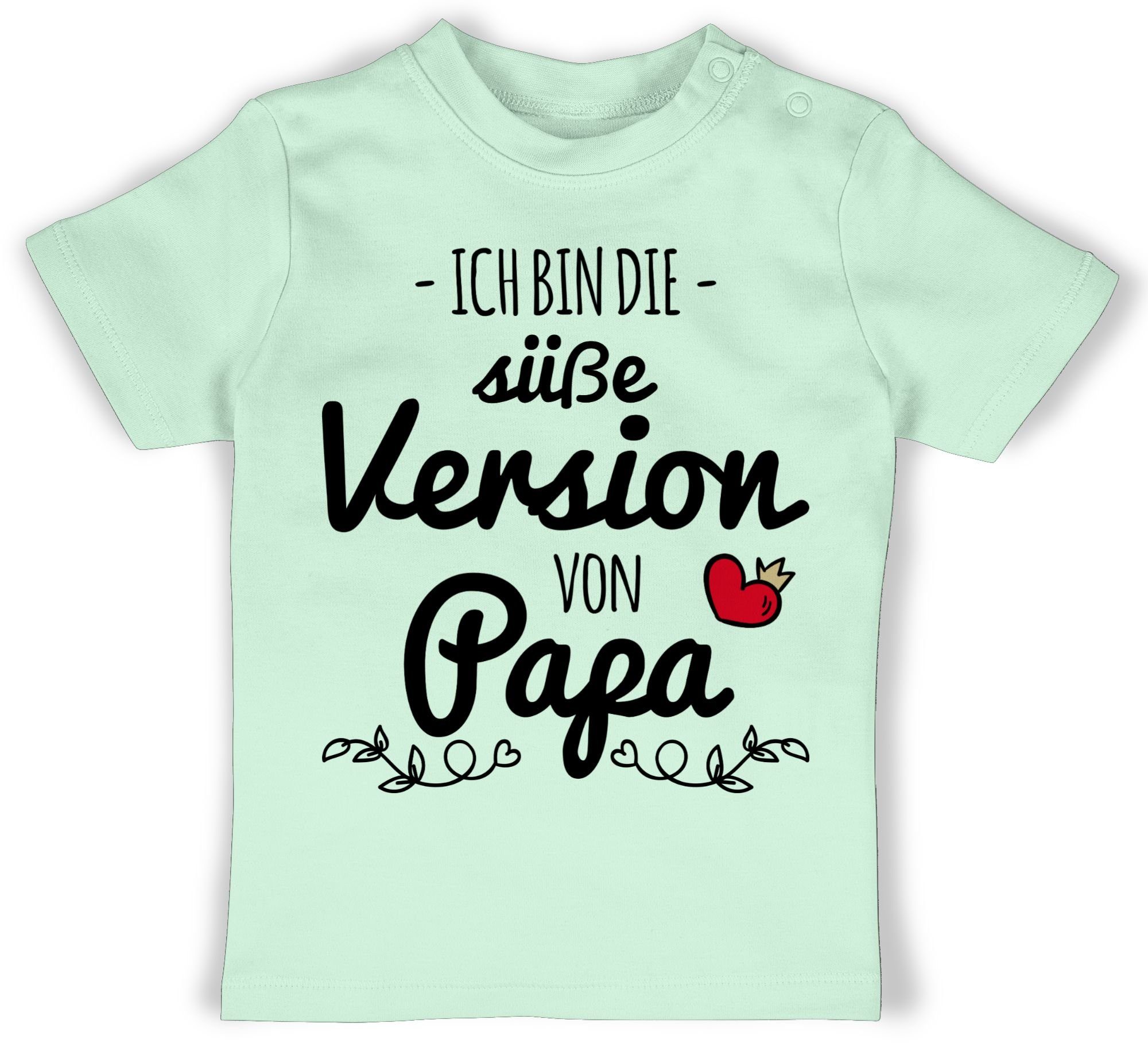 Shirtracer T-Shirt Süße 3 Mintgrün Geschenk Version Vatertag Papa Baby von