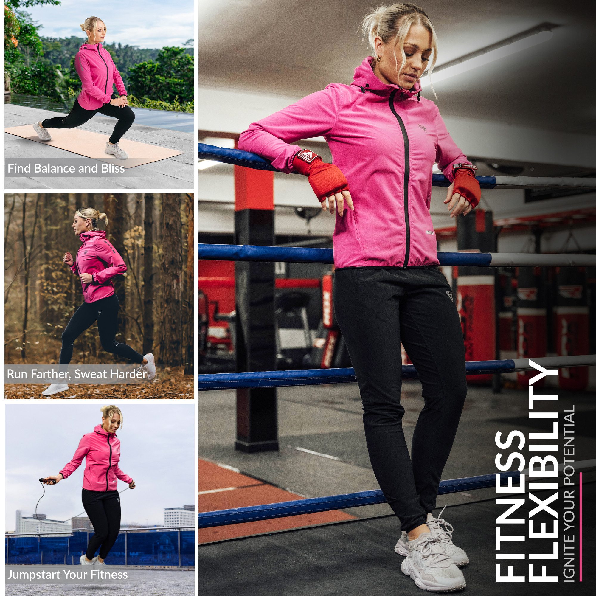 RDX Thermohemd RDX Jogginganzug zum Abnehmen, Saunaanzug Trainingsanzug Männer Frauen