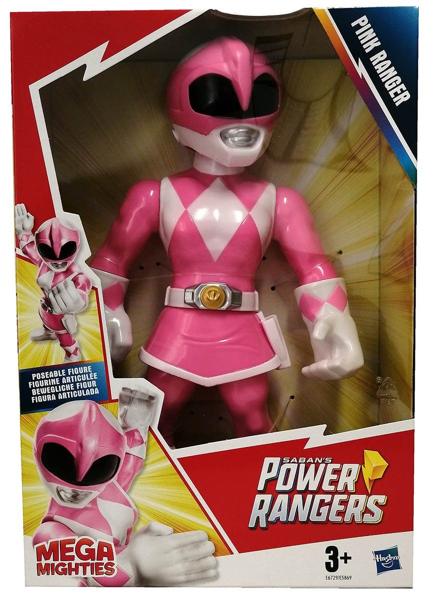 Hasbro Actionfigur Hasbro E6729 Mega Mighties Sabans Power Rangers Pink Ranger bewegliche