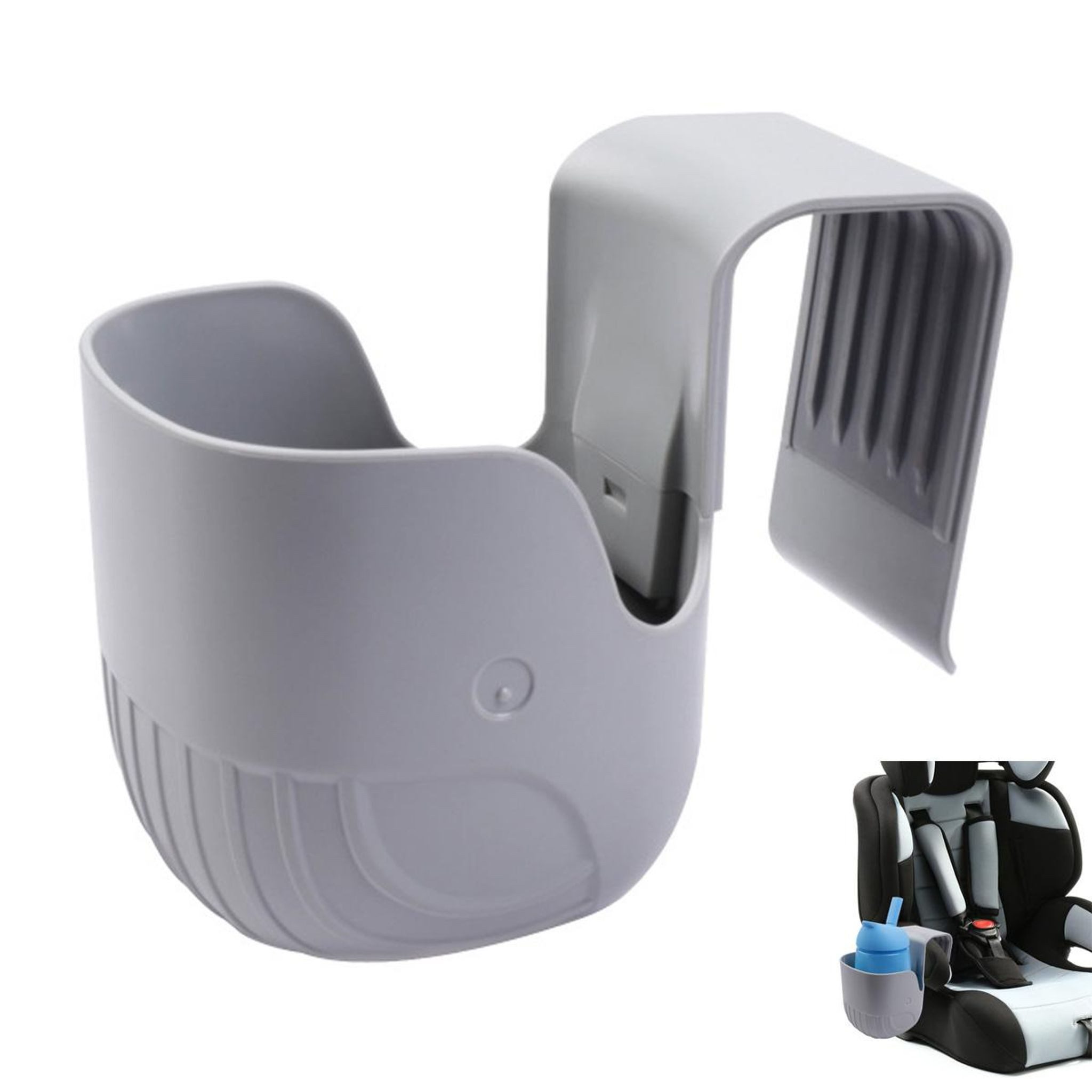 FELIXLEO Motorhalterung Universal Becherhalter für Autositze Kinderwagen Rollstühle Grau