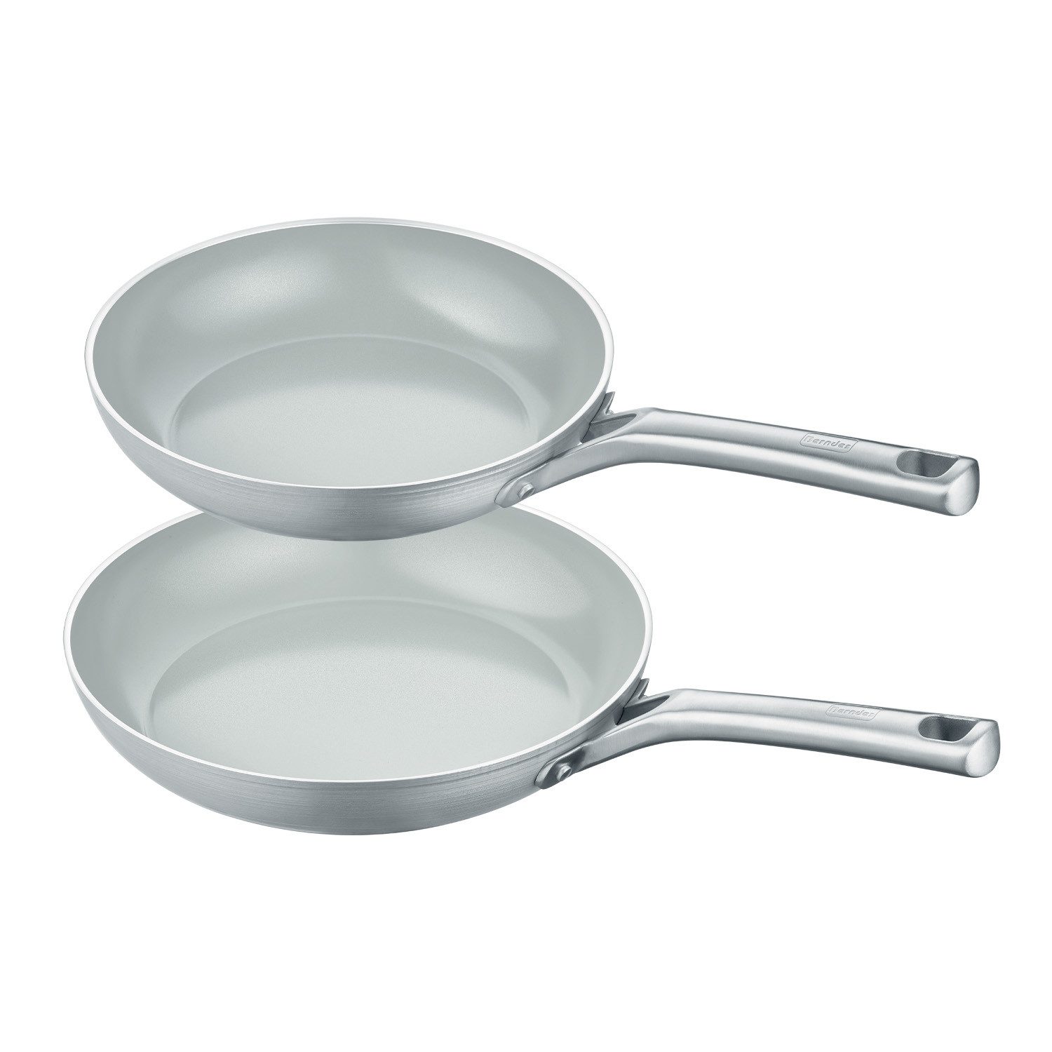 Berndes Сковороды-Set 24+28 cm, Aluminium, recycelt, grau - b.free, Aluminium, recycelt aus Dosen (2-teilig)