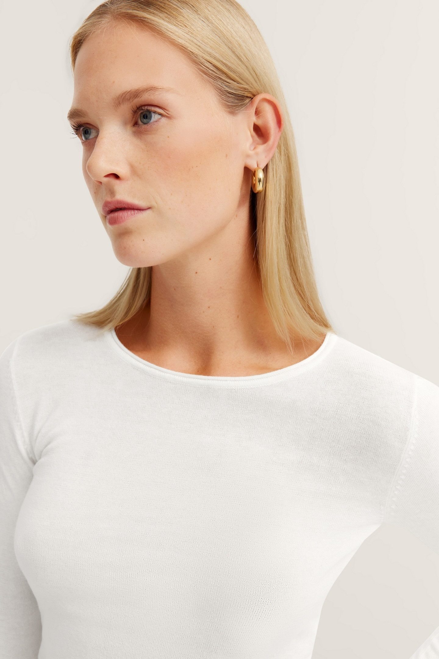 bugatti Langarmshirt mit Rundhals & langem Arm