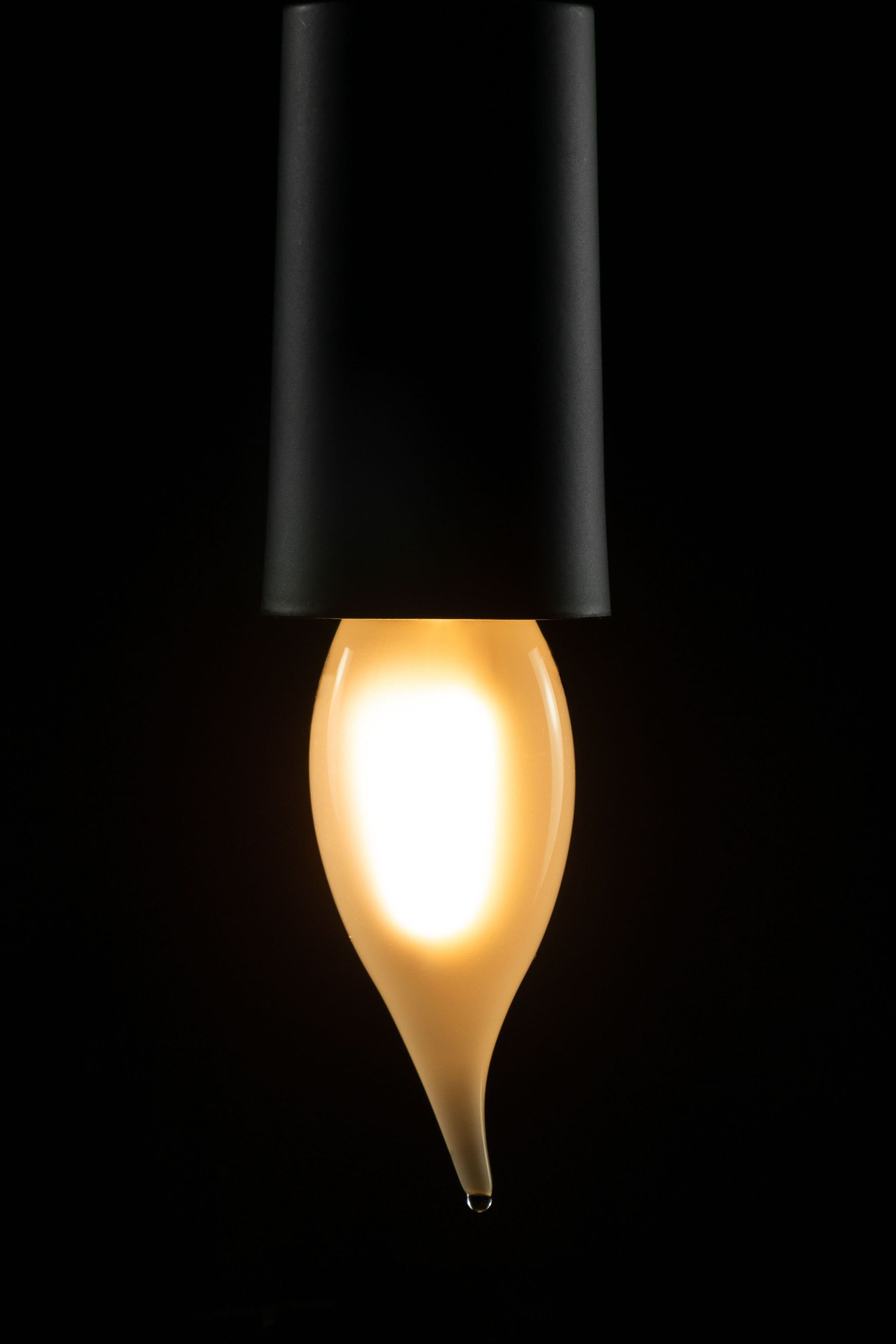 SEGULA LED-Leuchtmittel Vintage Line, E14, 1 St., Warmweiß, dimmbar, Kerze Windstoß matt, E14