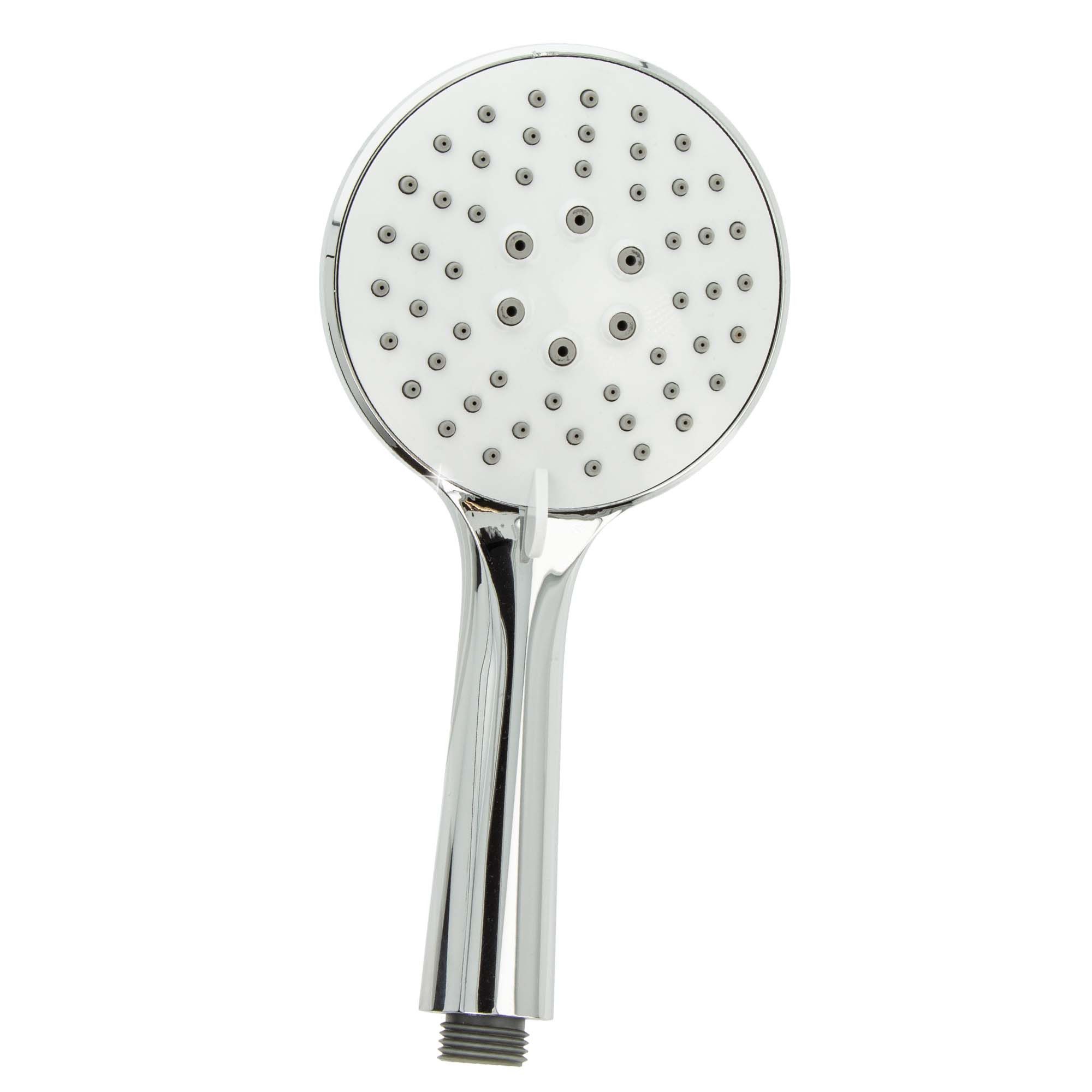 tecuro Duschbrause Komfort-Handbrause Ø 110 mm - mit 3-Funktionen und Antikalknoppen