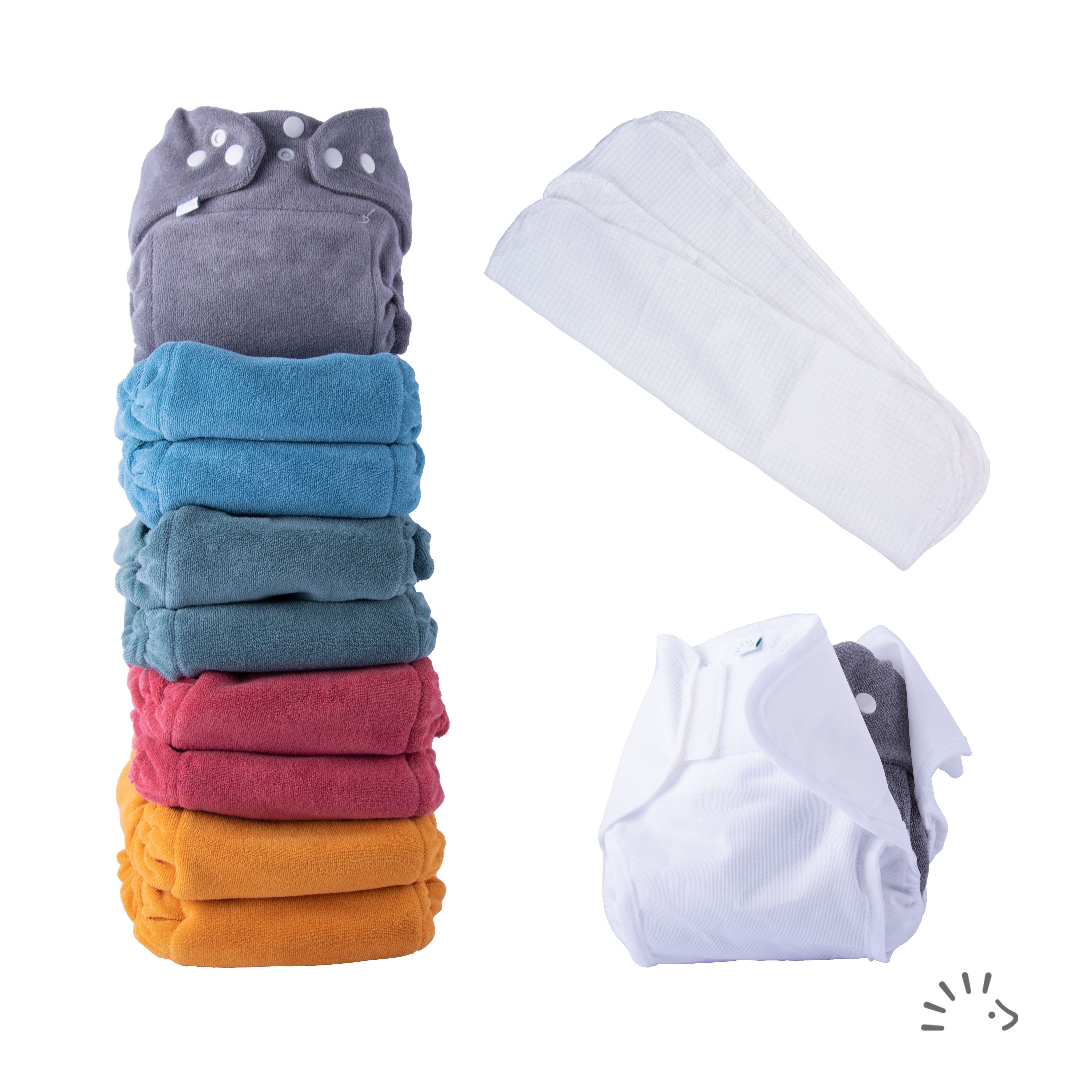 Popolini Тканевые подгузники MaxiSnap Set (Erstausstattungsset, 13-St)