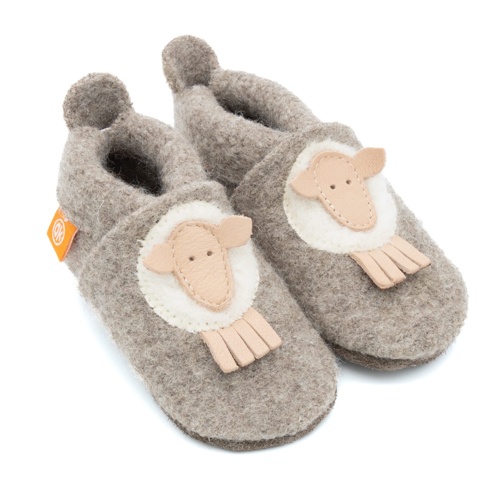 Orangenkinder® Hausschuhe Wollwalk Schaf Slipper 100 % Merinowolle, Made in Germany, atmungsaktiv