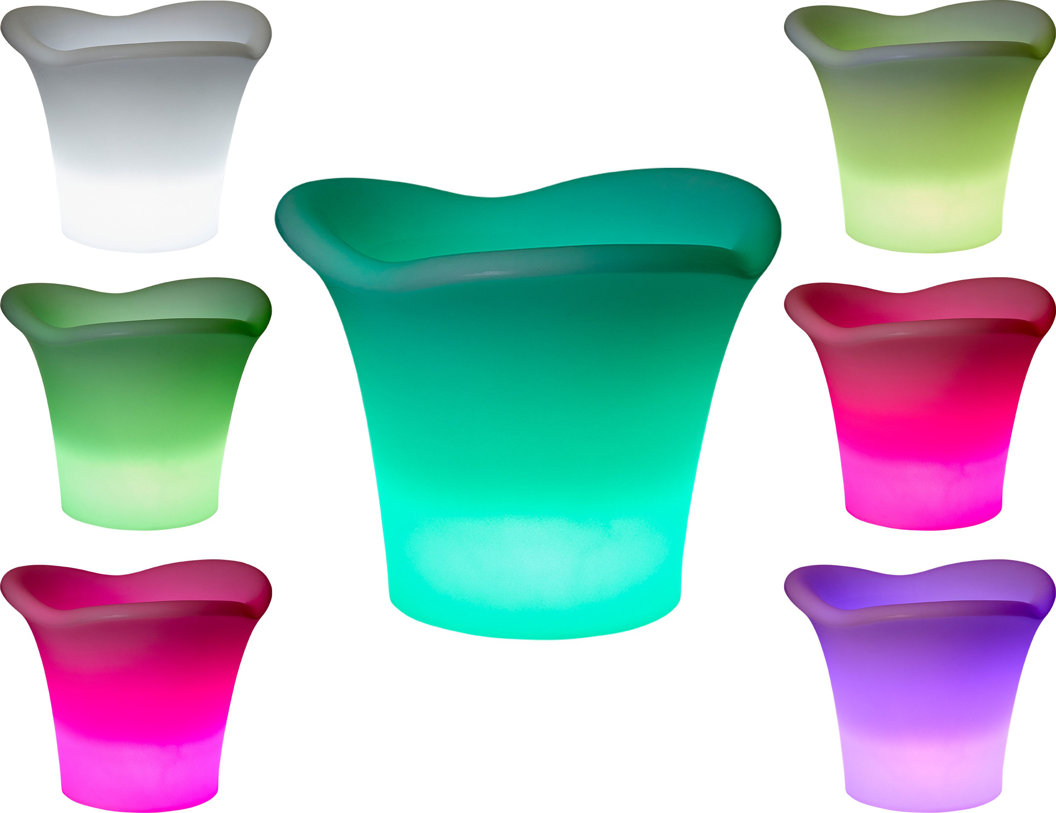 Northpoint Wein- und Sektkühler Northpoint LED Weinkühler mit integriertem Akku und Farbwechsel