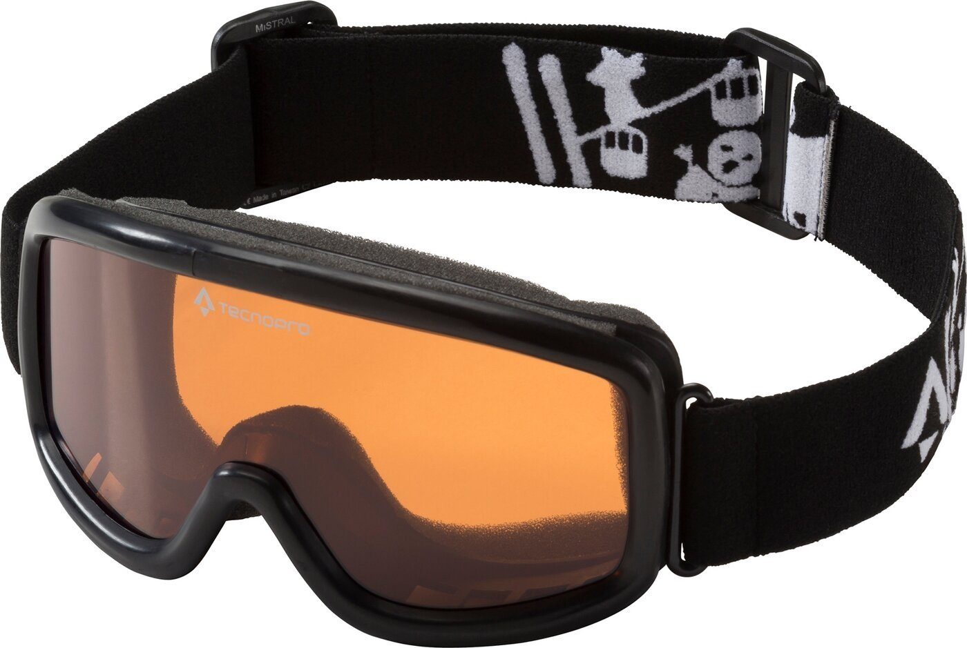 TECNOPRO Skibrille Ki.-Ski-Brille Mistral 2.0 SCHWARZ