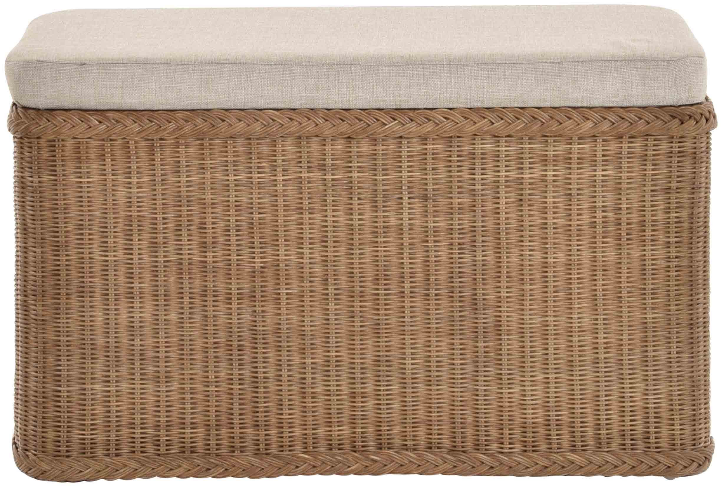 Krines Home Wäschetruhe Rechteckige Truhe Sitztruhe gepolstert mit Deckel N günstig online kaufen