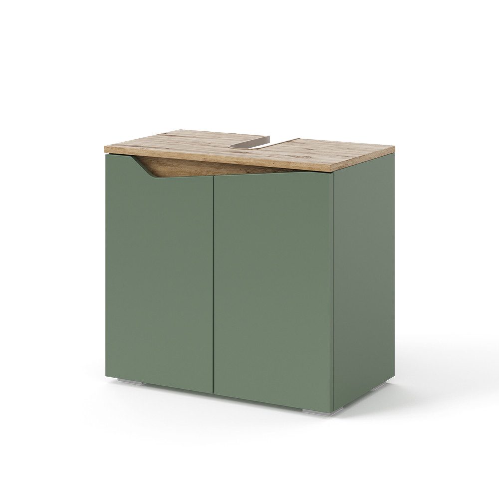 Vicco Waschbeckenunterschrank Marelle Grün/Anthrazit 60 x 58 cm mit 2 Türen günstig online kaufen
