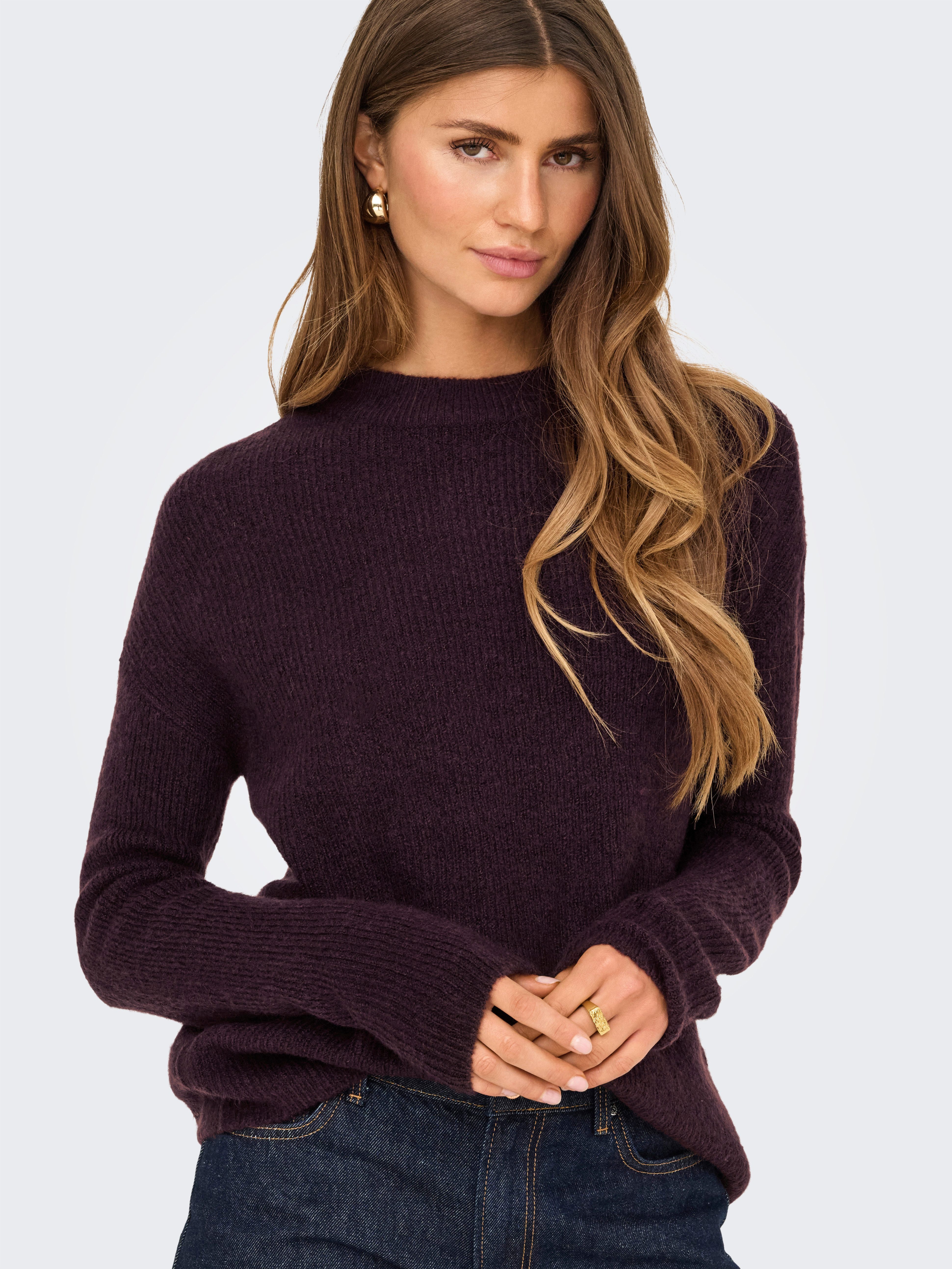 ONLY Strickpullover ONLCAMILLA O-NECK L/S PULLOVER KNT günstig online kaufen
