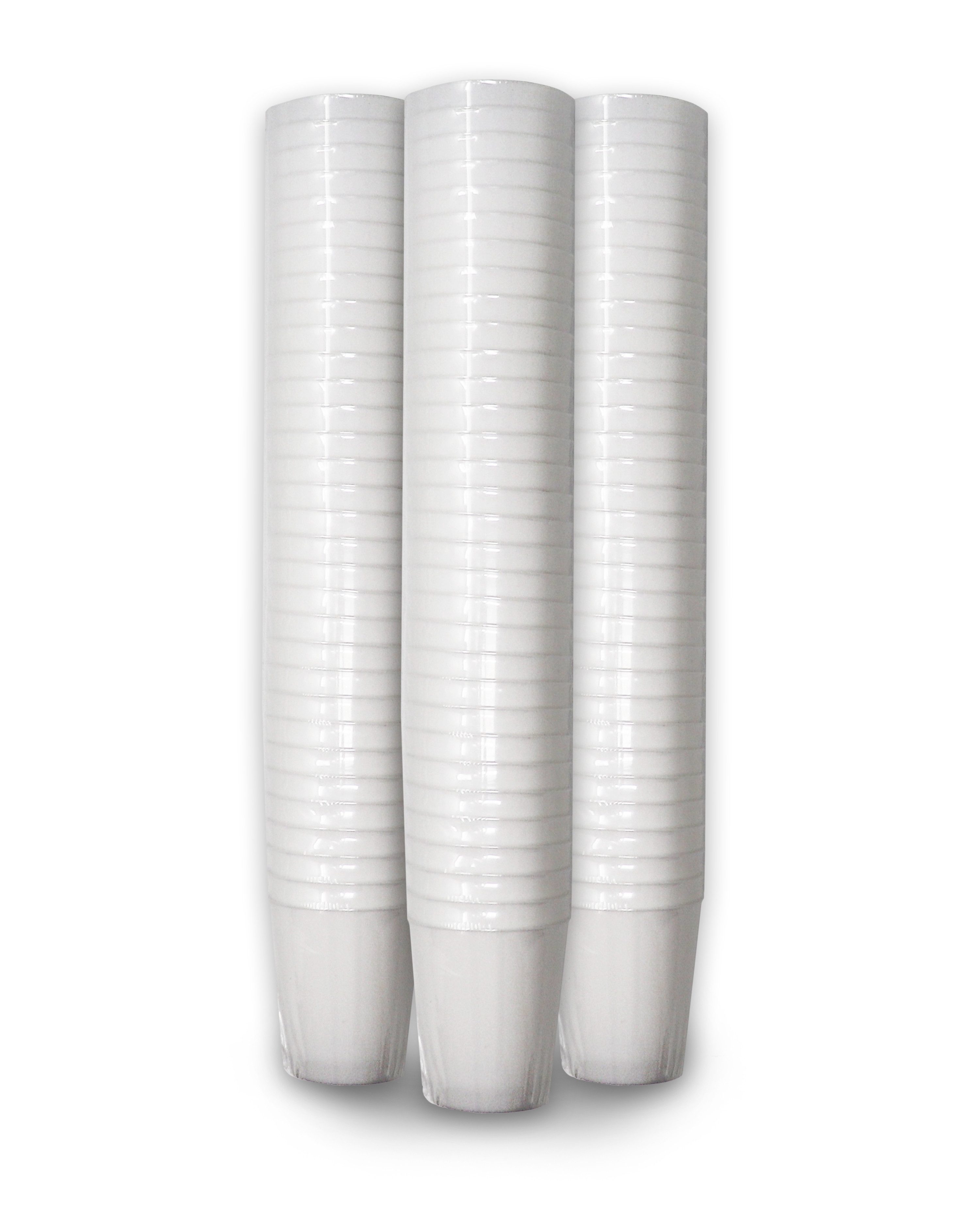 Close Up Tasse Schnapsglas Shotglas Set aus PP 160 Stück Weiß, Polypropylen