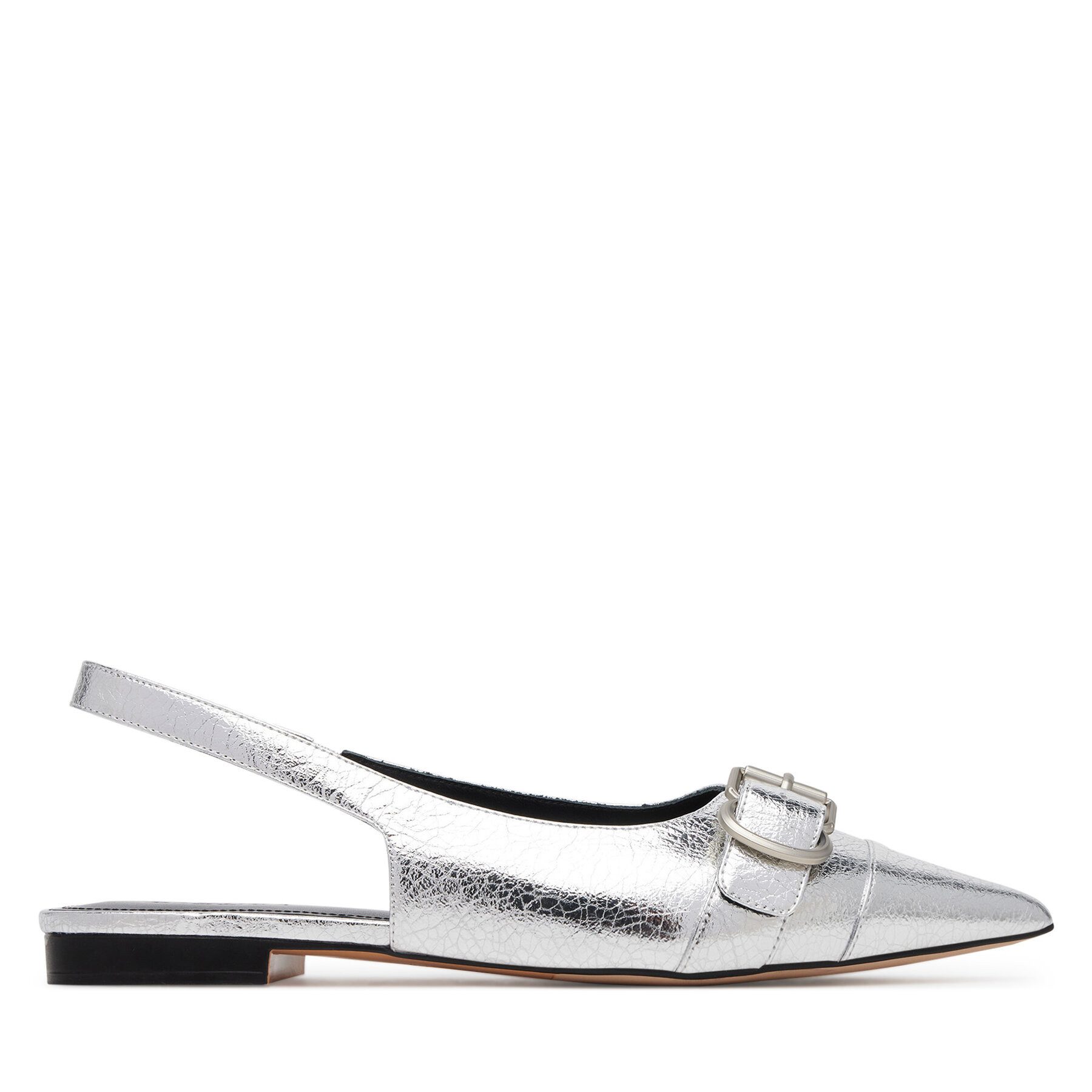 Badura Badura Damen-Ballerinas Silber HIBISCUS-LT593-911 Ballerina