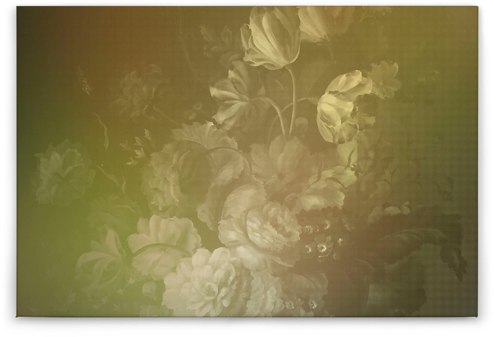A.S. Création Leinwandbild dutch pastel, Blumen, Kinder, Kunst (1 St), Keilrahmen Bild Floral Rosen Leinwand-Bild Wohnzimmer modern Wandbild