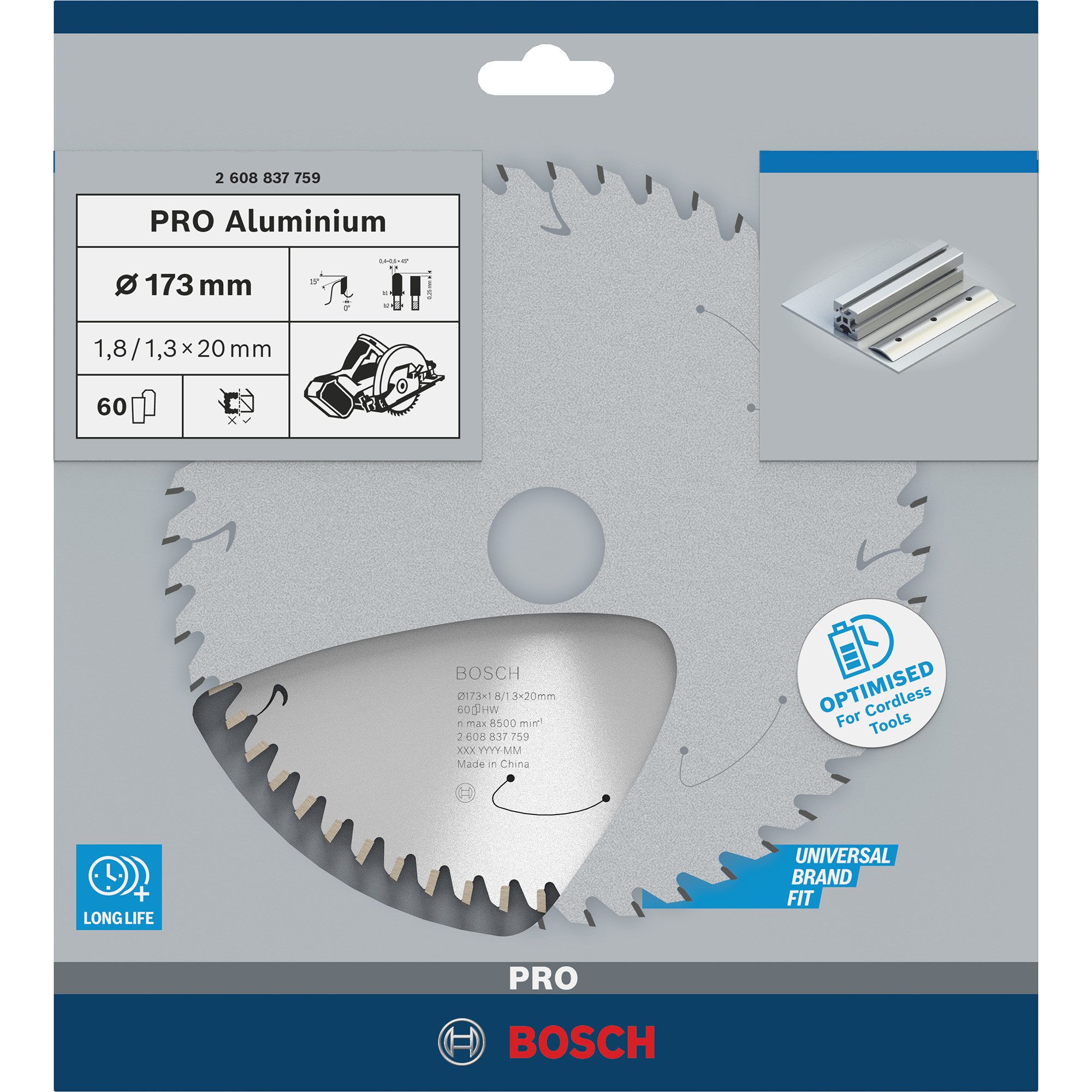 Bosch Professional Sägeblatt Bosch Professional PRO Aluminium cordless