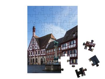 puzzleYOU Puzzle Marktplatz in Forchheim, Bayern, 48 Puzzleteile, puzzleYOU-Kollektionen