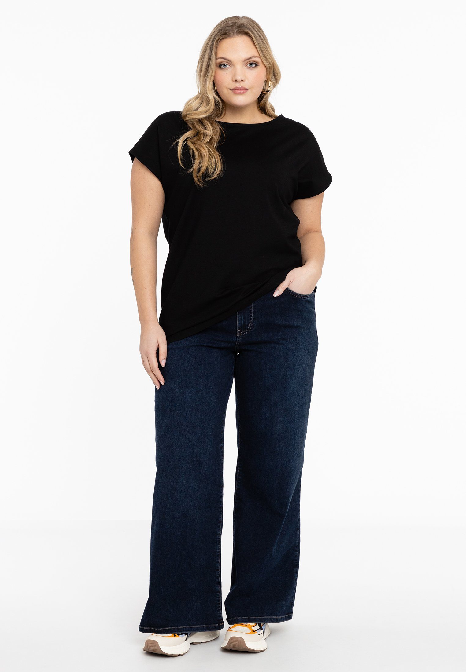 YOEK Langarmshirt Damen T-Shirt Große Größen