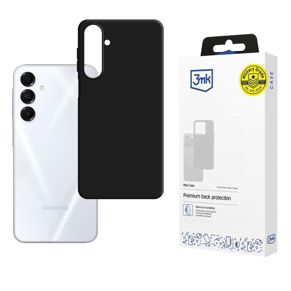 3MK Smartphone-Hülle Handyhülle Schutzcover Backcover, matt, stoßabsorbierend, kratzfest, kabelloses Laden
