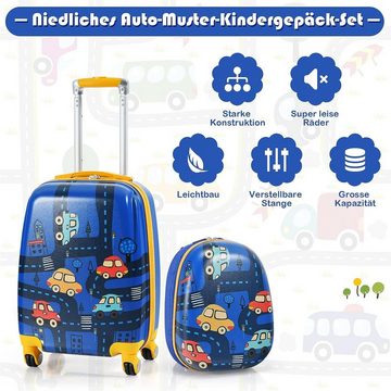 KOMFOTTEU Kinderkoffer mit Rucksack, Reisekoffer