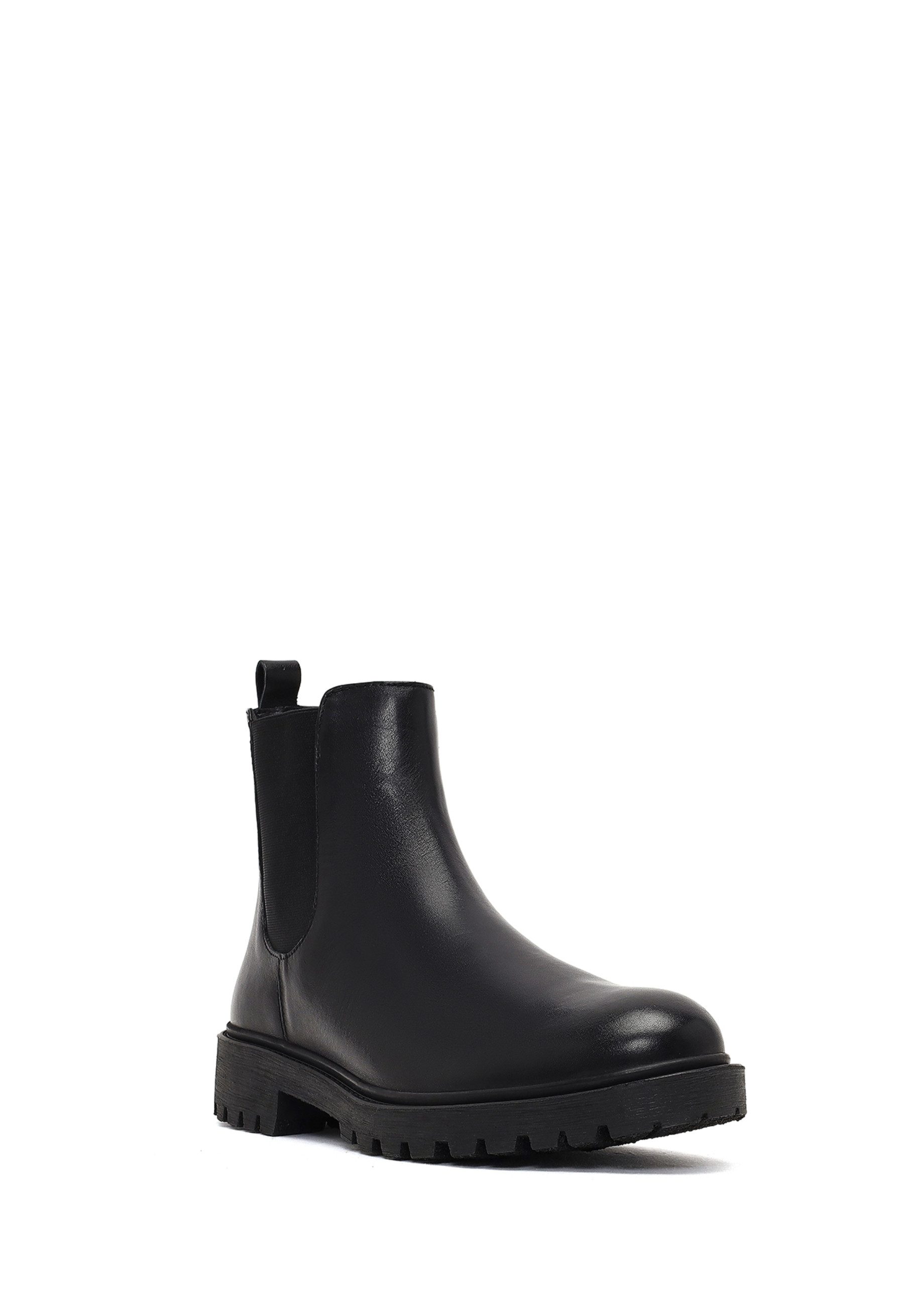 Derimod Chelsea-Stiefel aus Leder Chelseaboots Textilfutter, Gummisohle