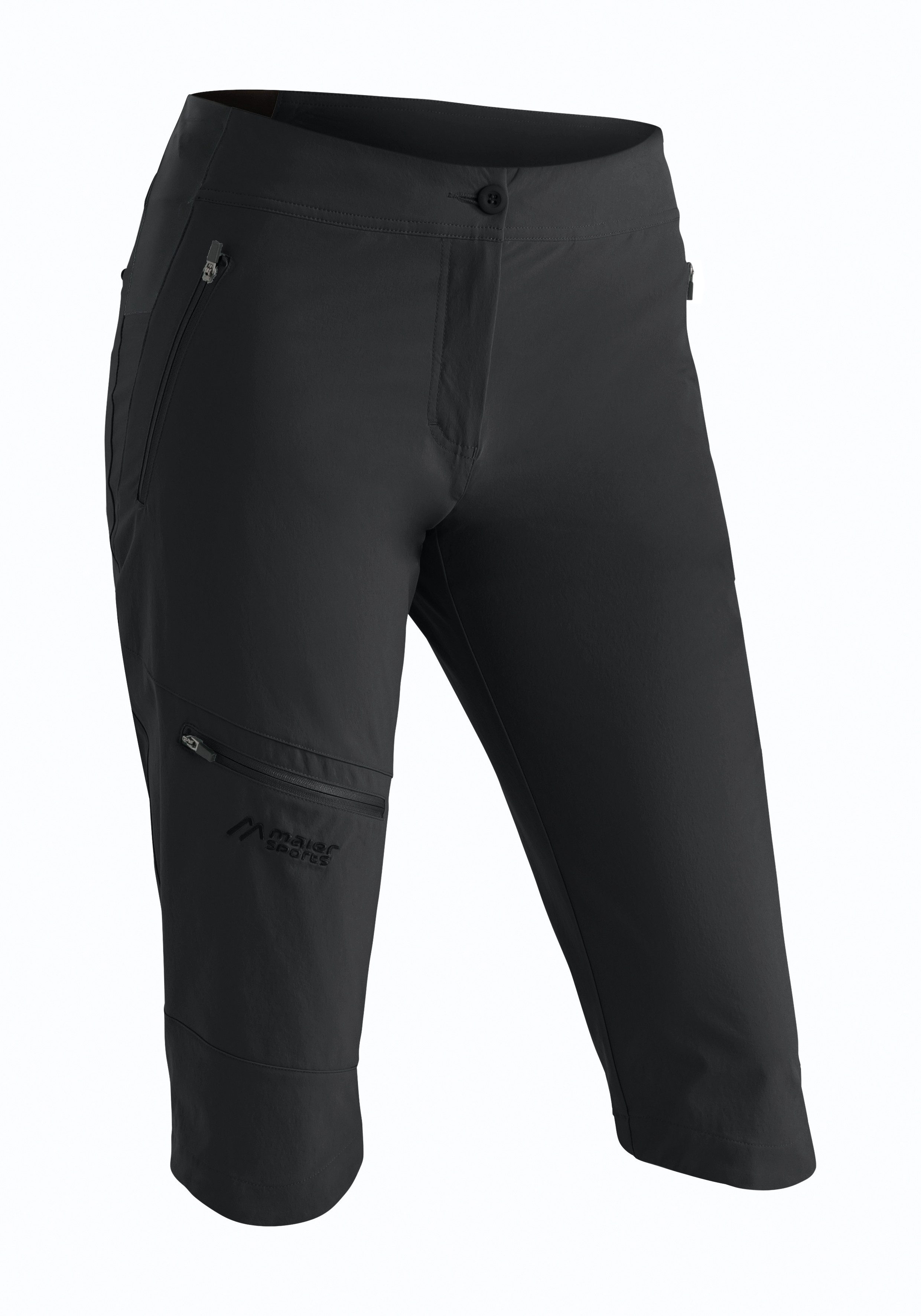 Maier Sports Caprihose Da-Capri el. Inara slim Capri Vario mit Reißverschlusstaschen, in 4-Wege-Stretch, schnell trocknend