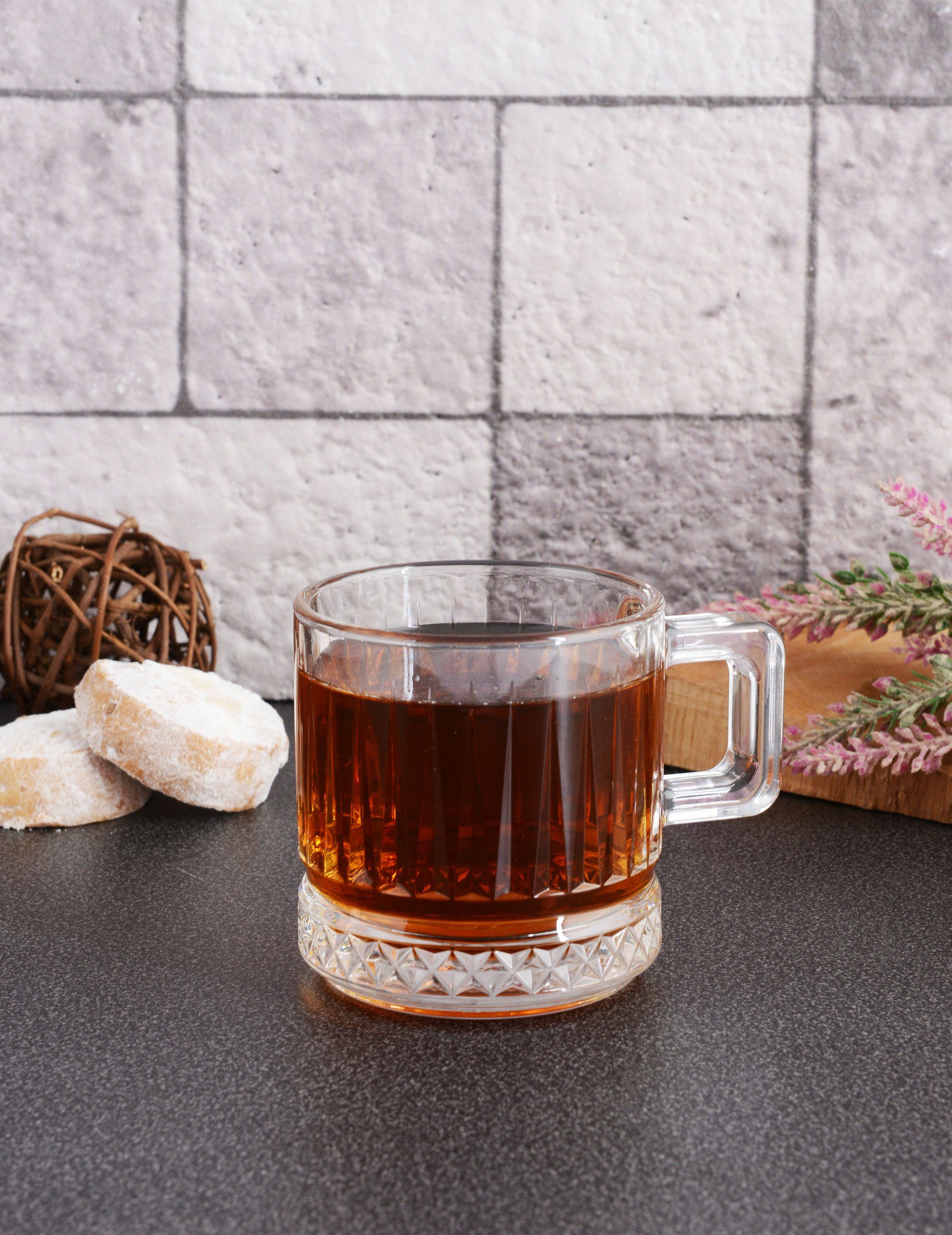Pasabahce Teeglas 2er Set 195cc 55422 Elysia Teegläser Fincan Kupasi transparent, 2-tlg.