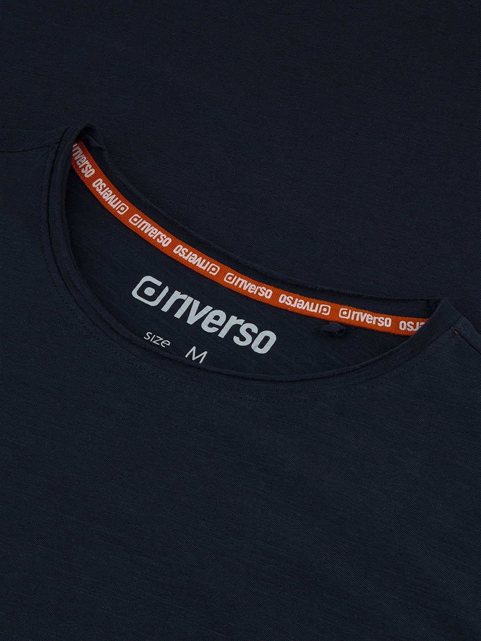 riverso T-Shirt Herren Basic Shirt RIVLenny Regular Fit (1-tlg) Kurzarm Tee Shirt mit Rundhalsausschnitt aus 100% Baumwolle