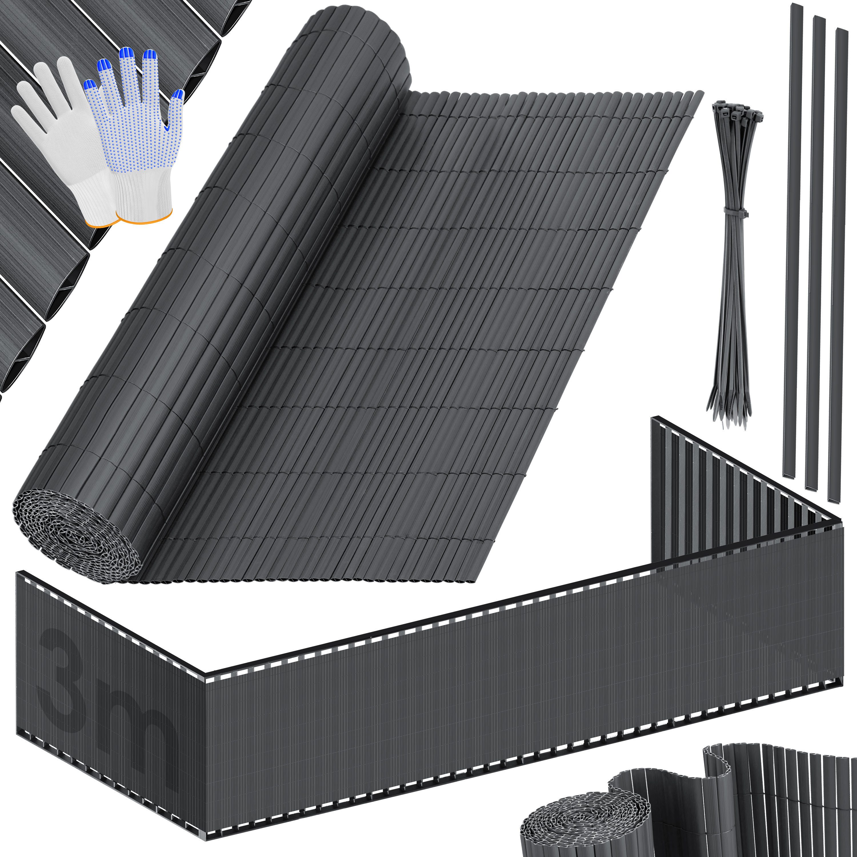 KESSER Sichtschutzstreifen, PVC Sichtschutzmatte Balkonverkleidung Windschu günstig online kaufen