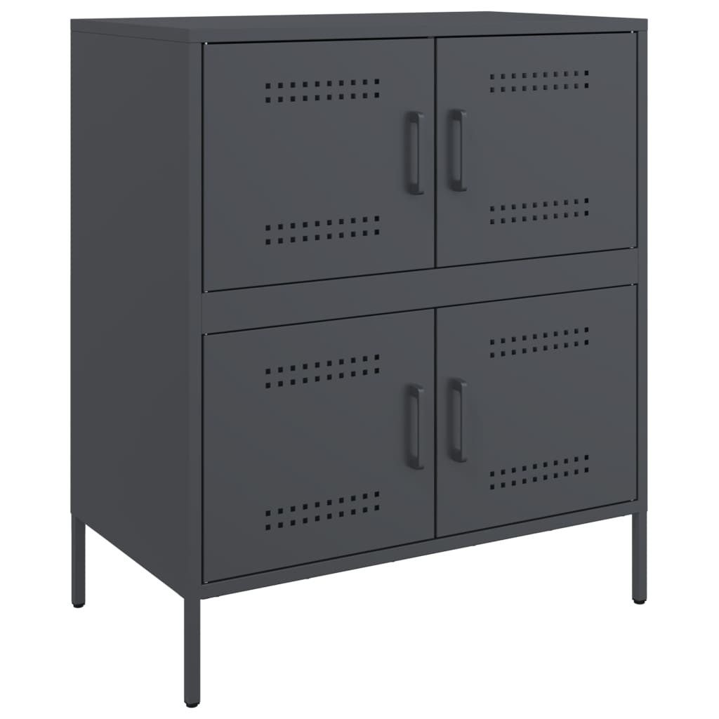 vidaXL Sideboard Sideboard Anthrazit 68x39x79 cm günstig online kaufen
