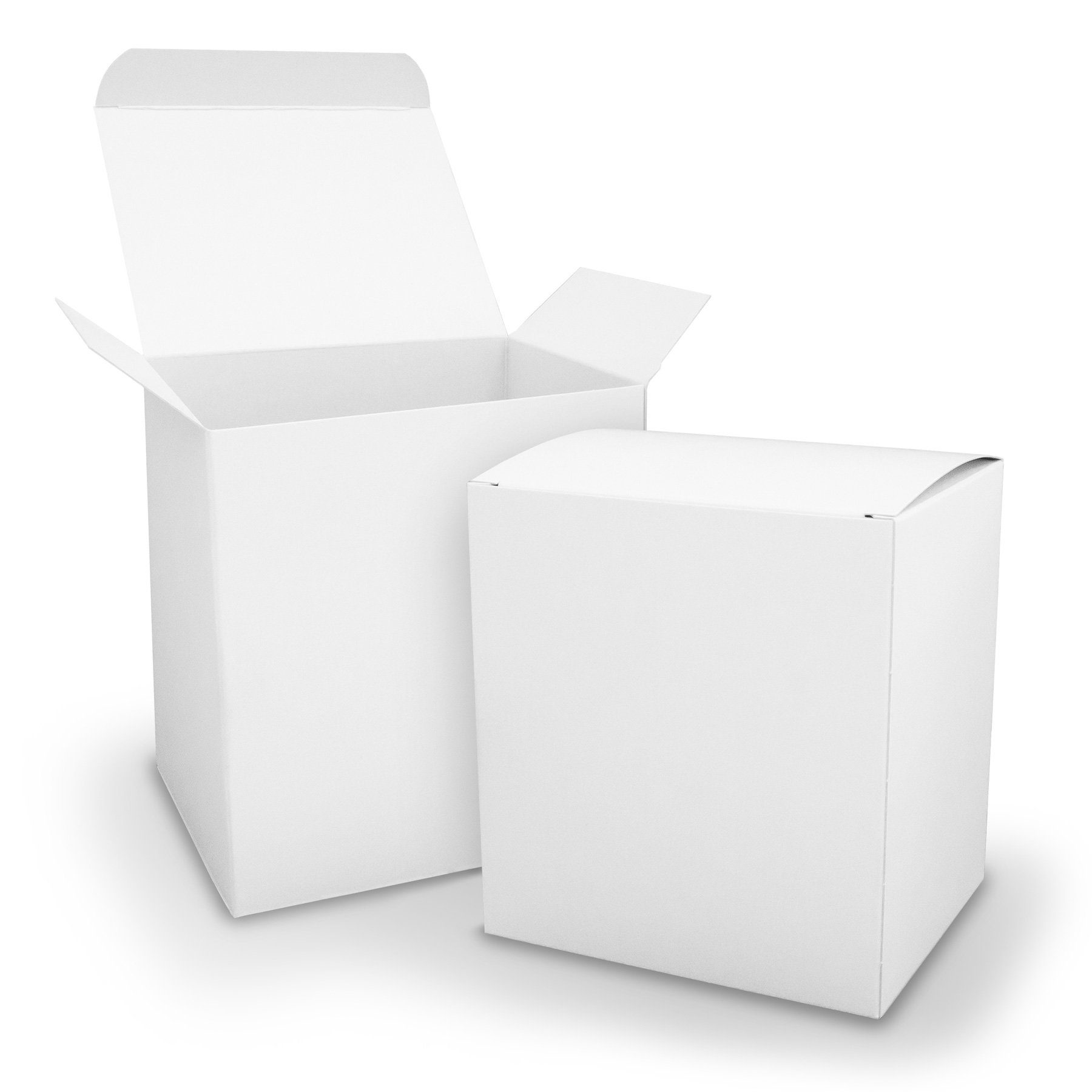 10x itenga Geschenkpapier aus Gastgeschenk XL weiß 11x9x12cm Würfelbox itenga Karton