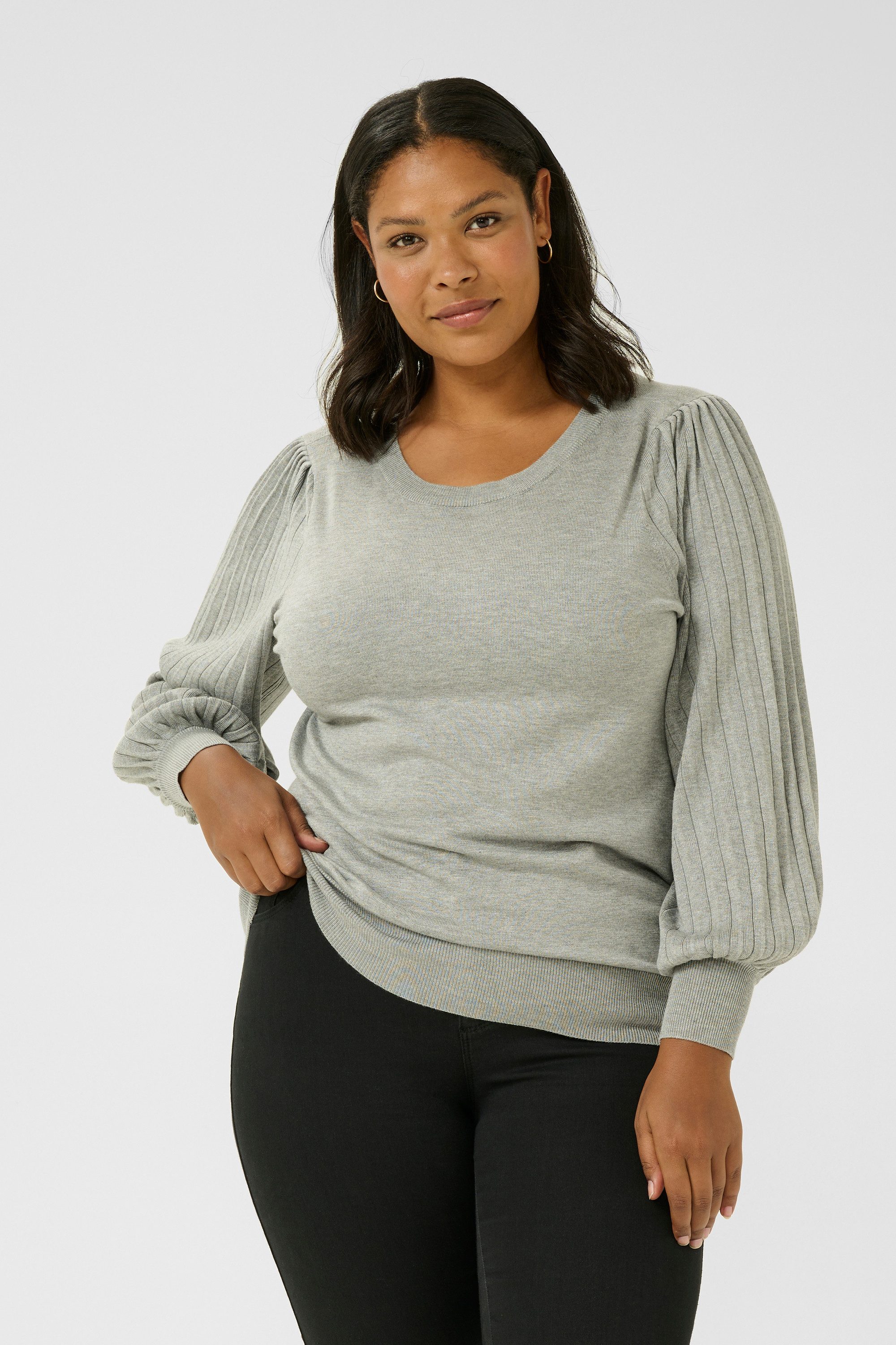 KAFFE Curve Strickpullover Strickpullover KCloni Große günstig online kaufen