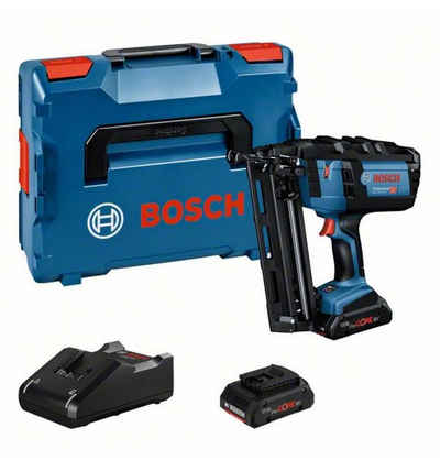 Bosch Professional Nagler GNH 18V-64 M, mit Akkus und Ladegerät, Kontaktschussauslösung (Bumpfire)