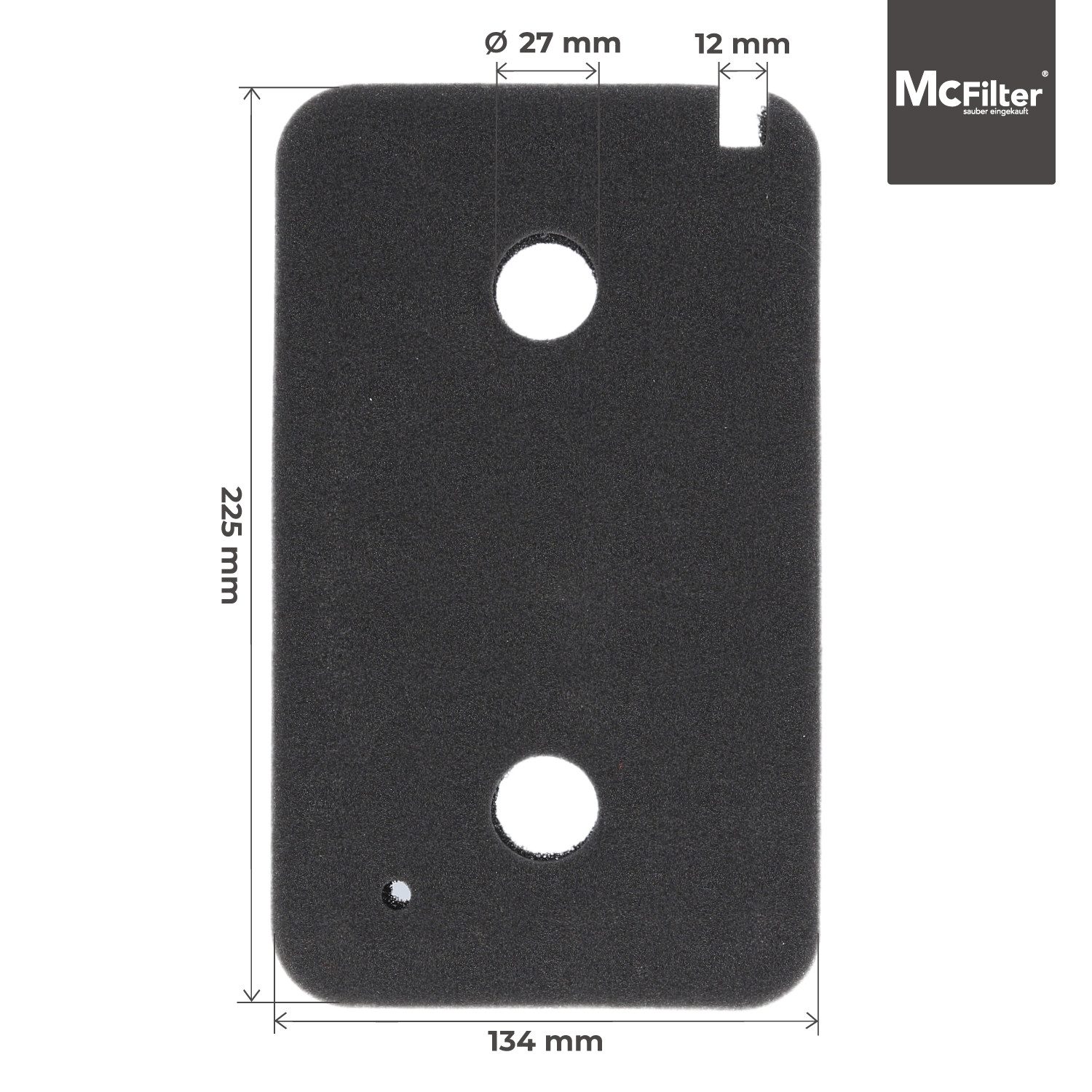 McFilter Ersatzfilter (2 Stück) Schwammfilter geeignet für Miele 09499230, Zubehör für Trockner, Wärmepumpentrockner, Kondenstrockner, Fein-Grob, Filtermatte, 2 – Bild 2 von 5