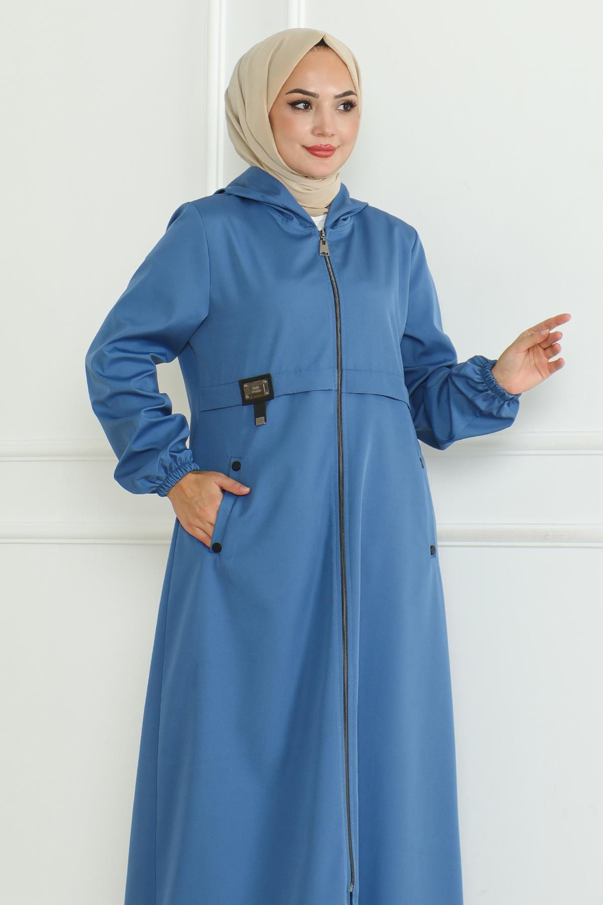 MODAMİHRAM Trenchcoat Taba Trenchcoat mit Reißverschluss von Armalı - 19217 günstig online kaufen