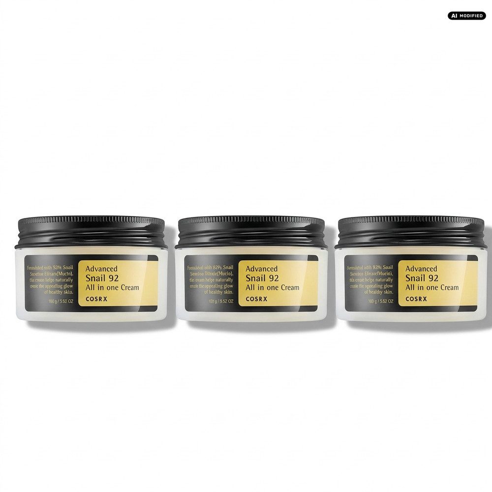 Cosrx Anti-Aging-Creme Cosrx Advanced Snail 92 All In One Cream 3er Set, Multifunktionale Gesichtscreme für alle Hauttypen