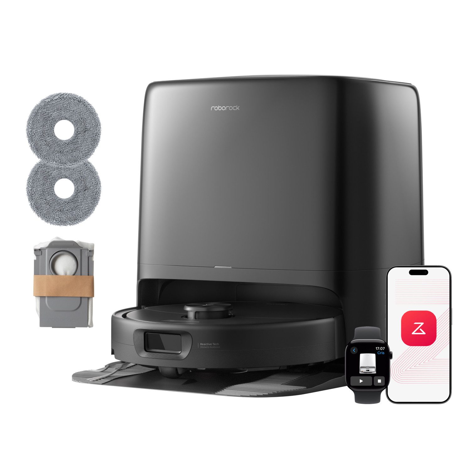 Roborock Saugroboter mit Wischfunktion, Qrevo 2 Pro (Upgrade von Qrevo S5V), 25.000 Pa