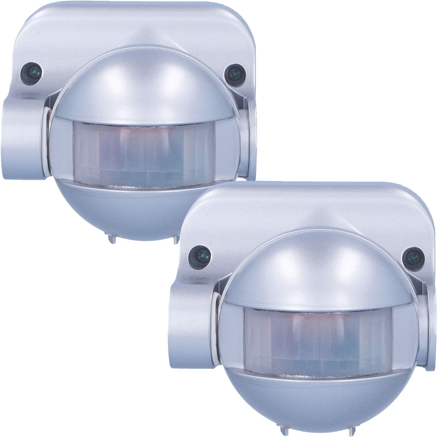 UNITEC Bewegungsmelder 2x Infrarot Aufputz Bewegungsmelder 180° IP44, (Set, 2-St., 2x Infrarot Melder), Neigbar 12m Wand Sensor Außen Outdoor Melder Wandmontage