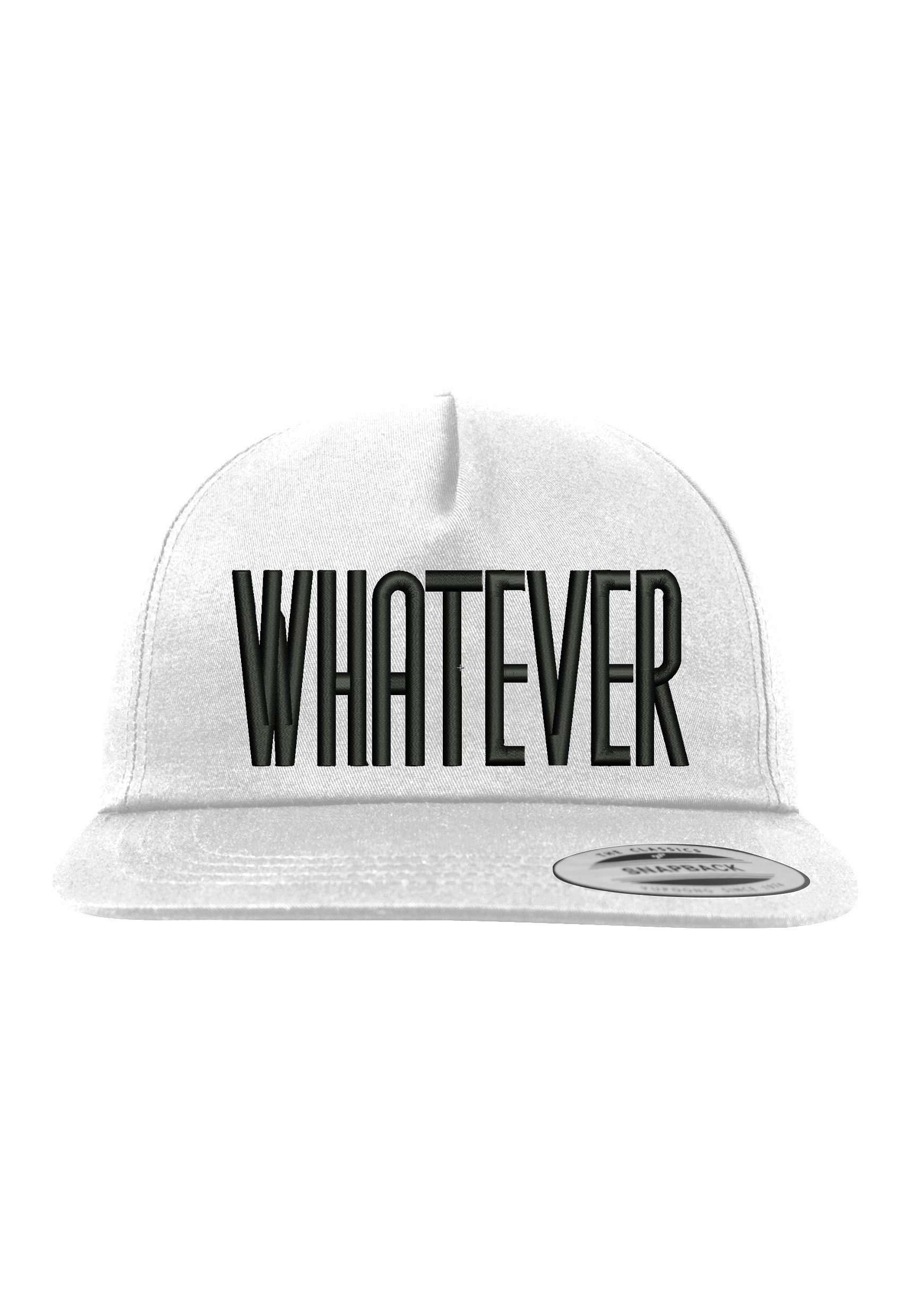 Unisex Youth Designz Weiß modischer Snapback Cap Stickerei mit Logo Baseball Whatever Cap