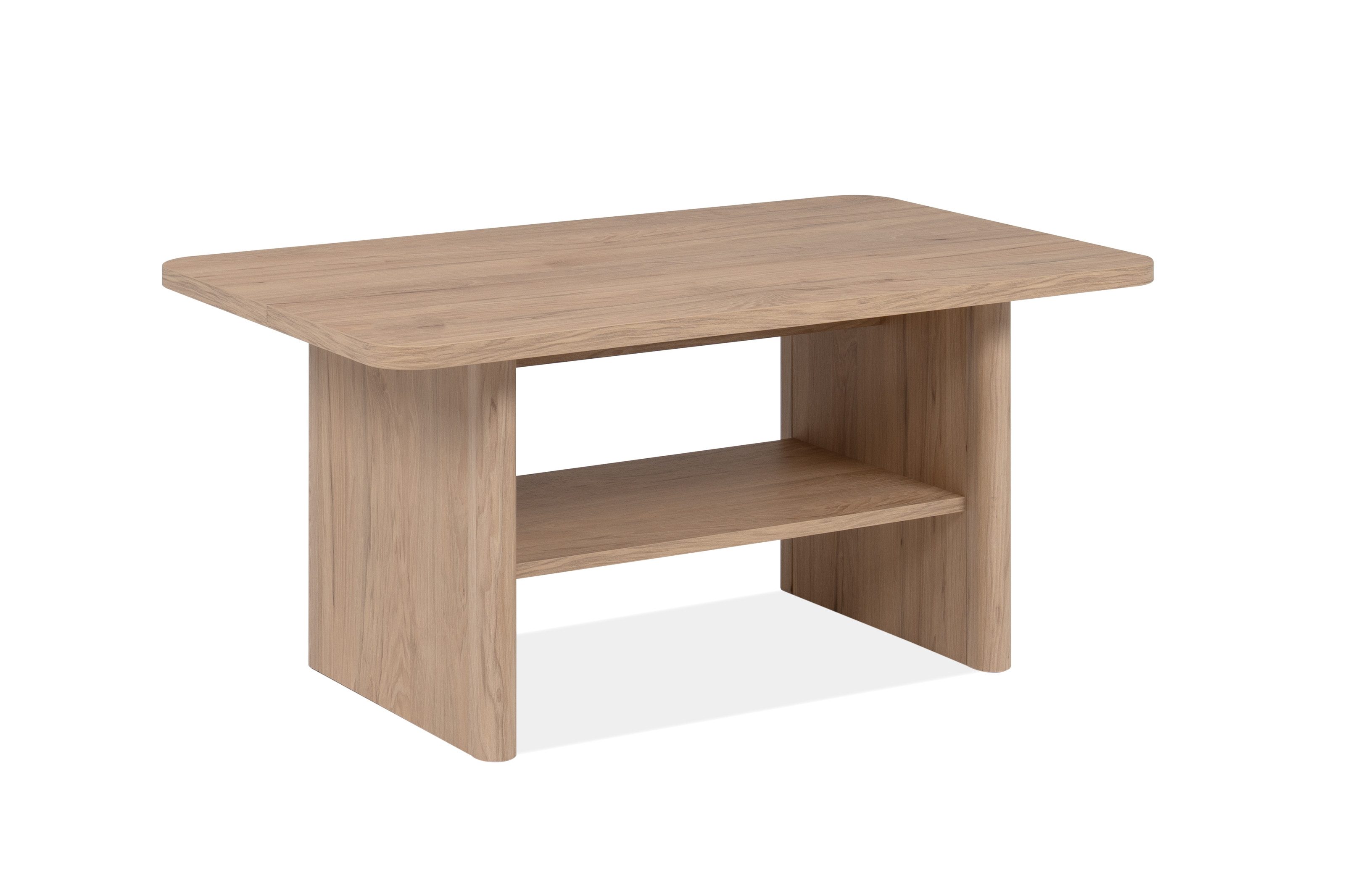 PREISBRECHER Couchtisch Genf, in Jackson Hickory (Eiche) Dekor - 90x42x56cm (BxHxT)