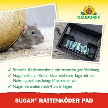 Neudorff Gift-Rattenköder Sugan, 200 g, Ratten effektiv und sicher bekämpfen