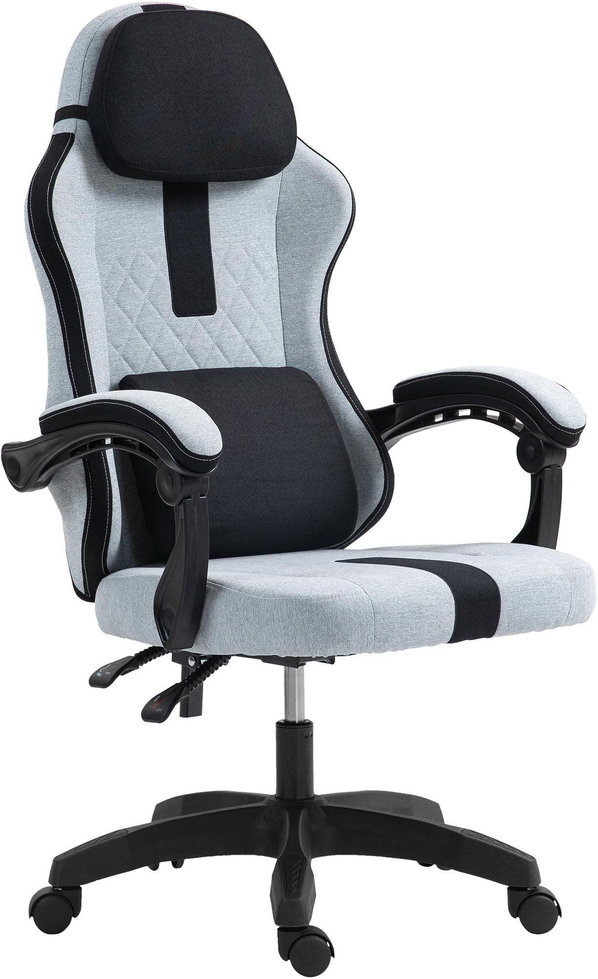 CLP Gaming Chair Miltona, ergonomischer Bürostuhl, höhenverstellbar